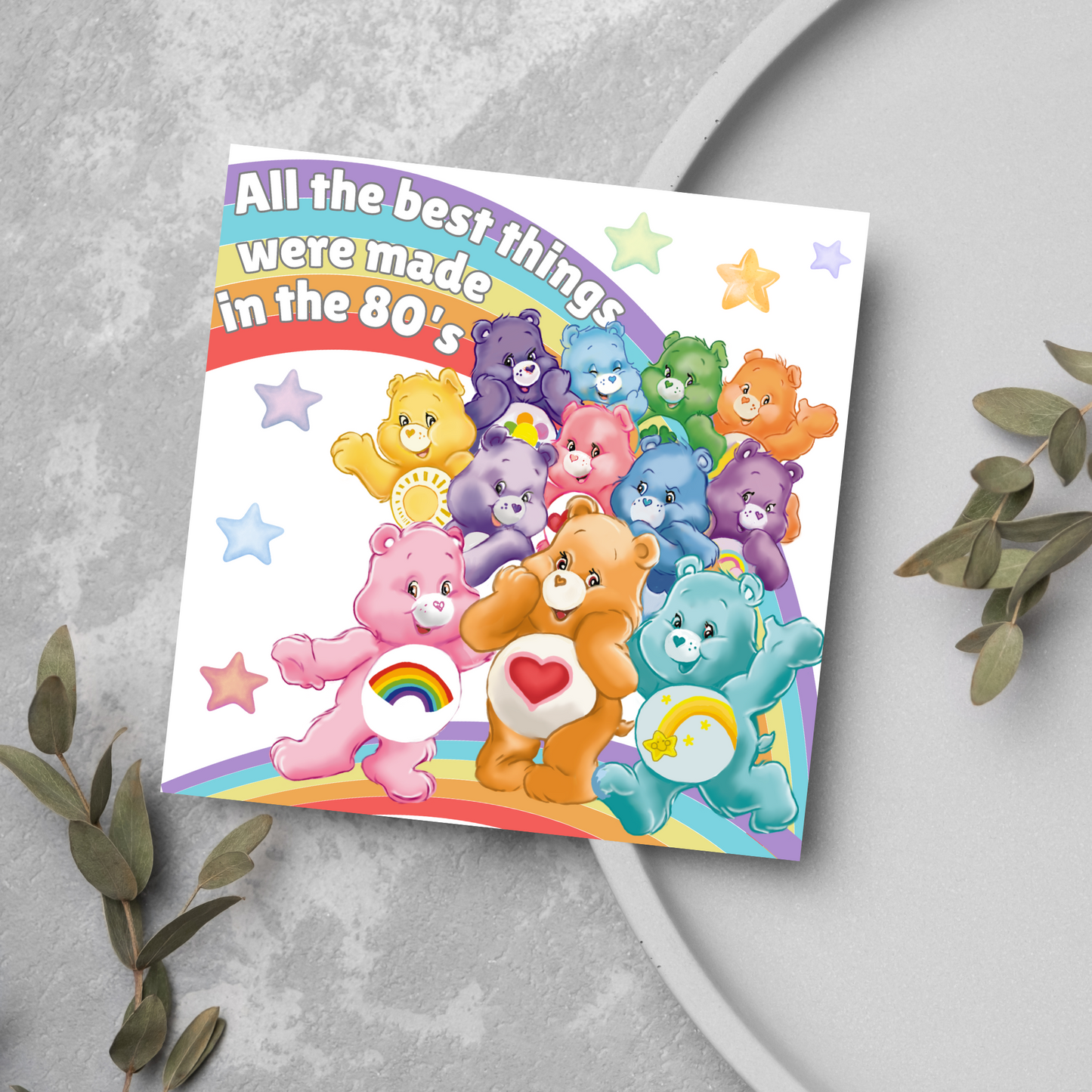 Care Bears 40th Birthday Card
