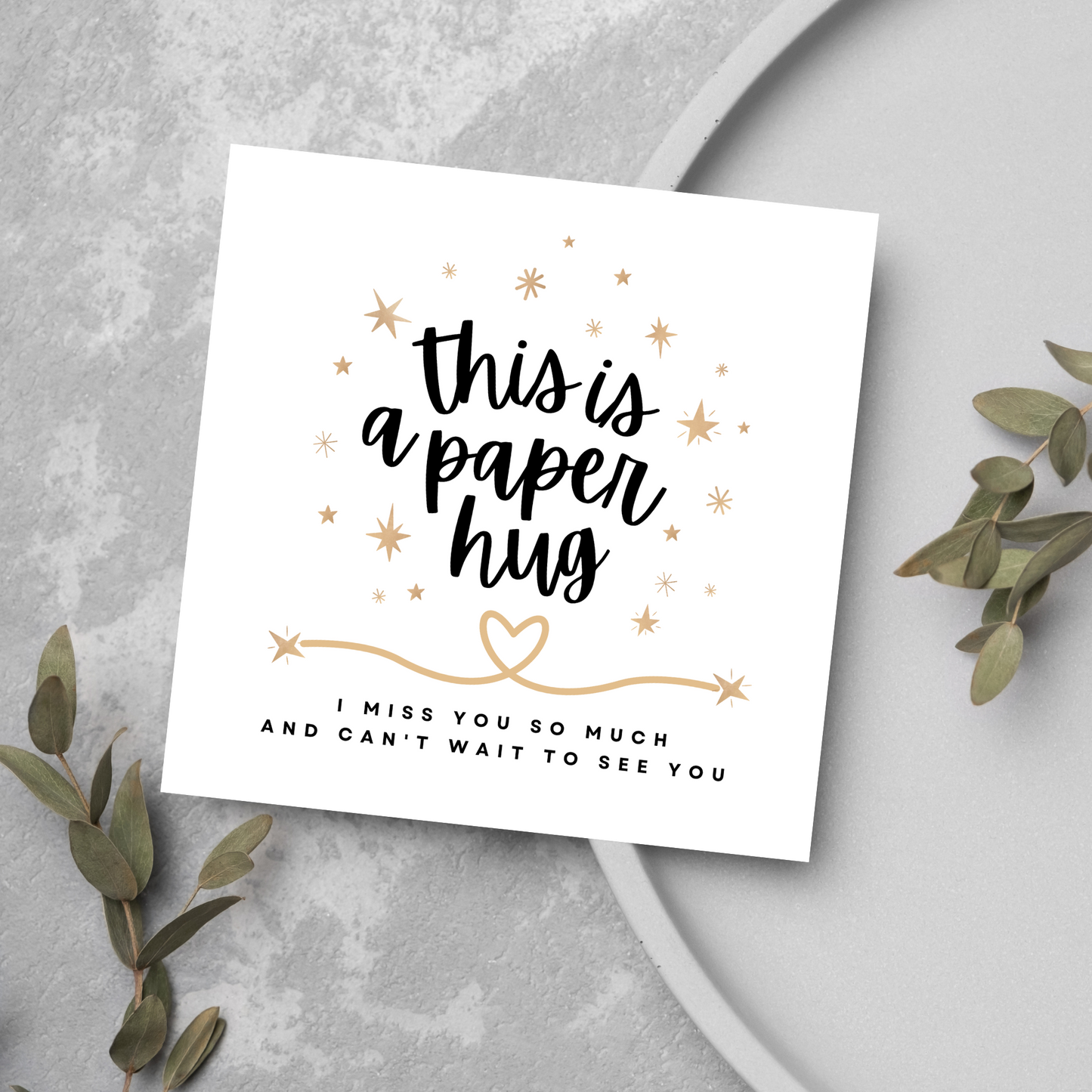 I Miss You Card, Card for Long Distance Friendship, Love Card, Best Friend Card