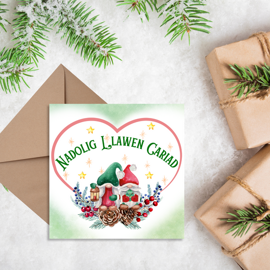 Welsh Language Christmas Card, Welsh Christmas Card, Nadolig Llawen