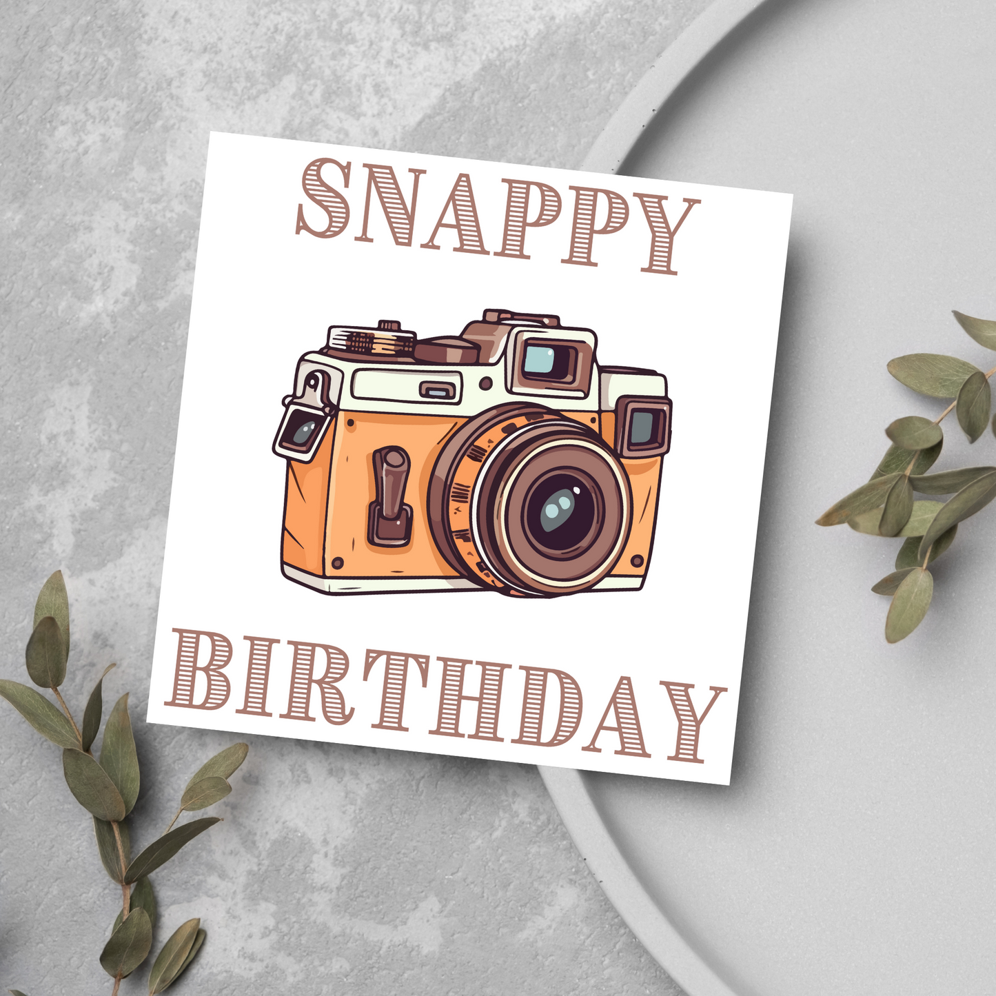 Camera Birthday Card, Photographer Card, Photography Birthday Card