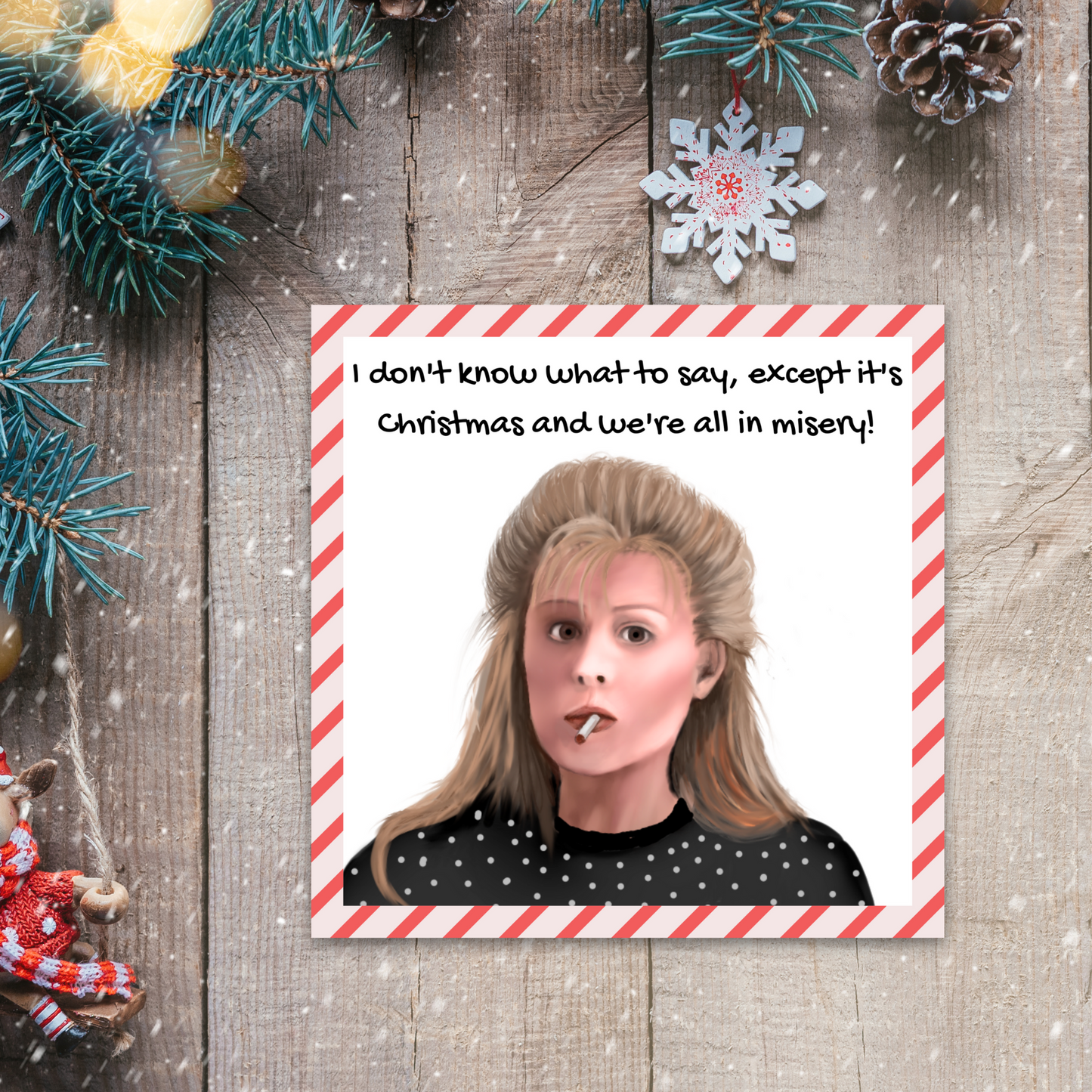 National Lampoons Christmas Vacation Card, Ellen Griswold, Christmas Card For Mum