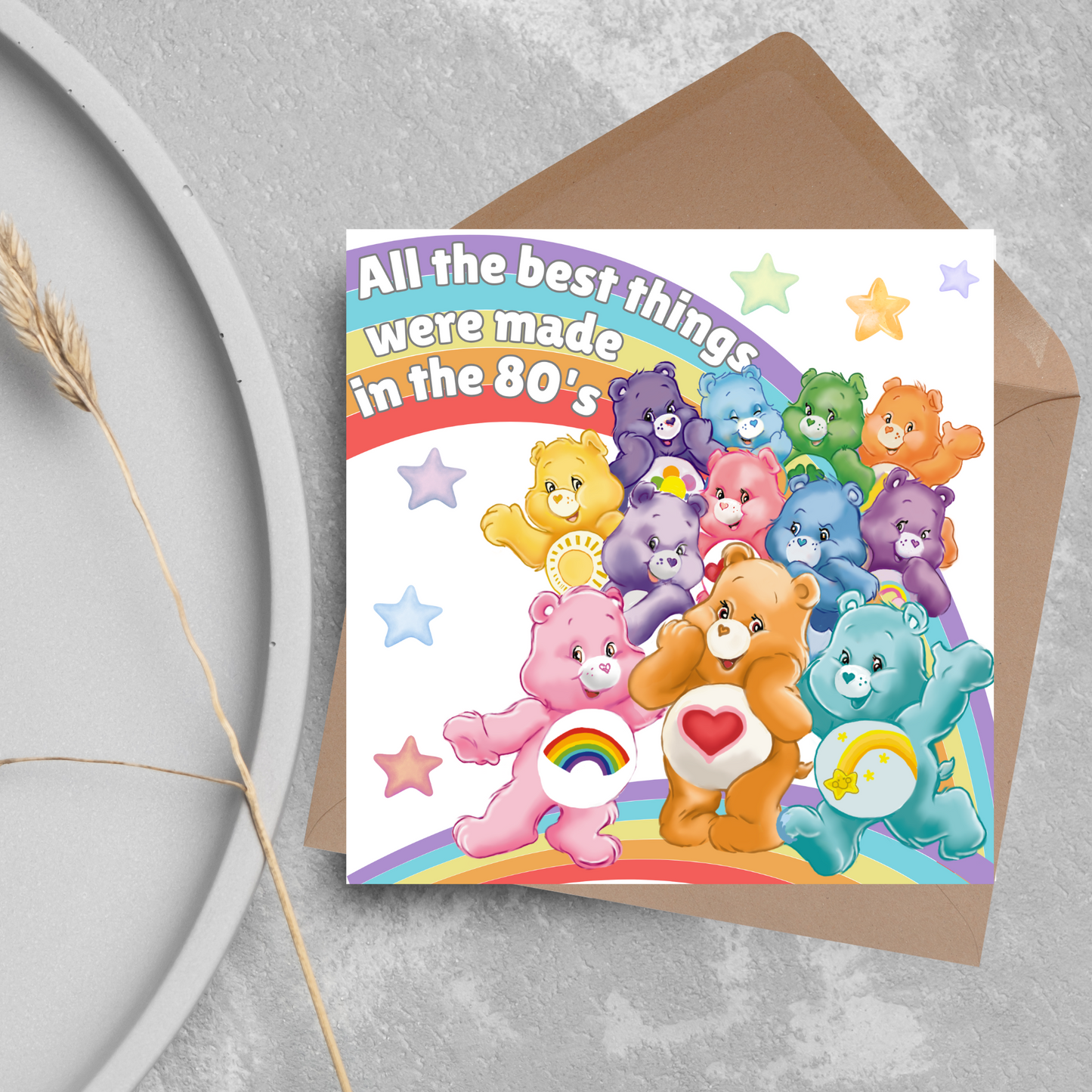 Care Bears 40th Birthday Card