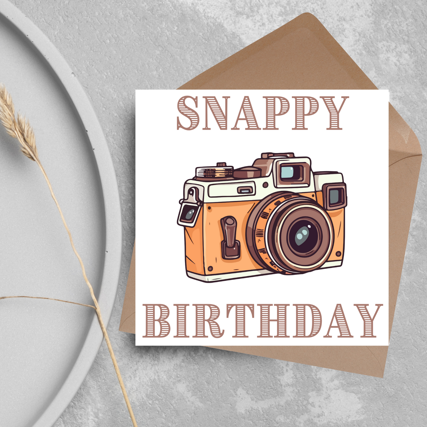 Camera Birthday Card, Photographer Card, Photography Birthday Card