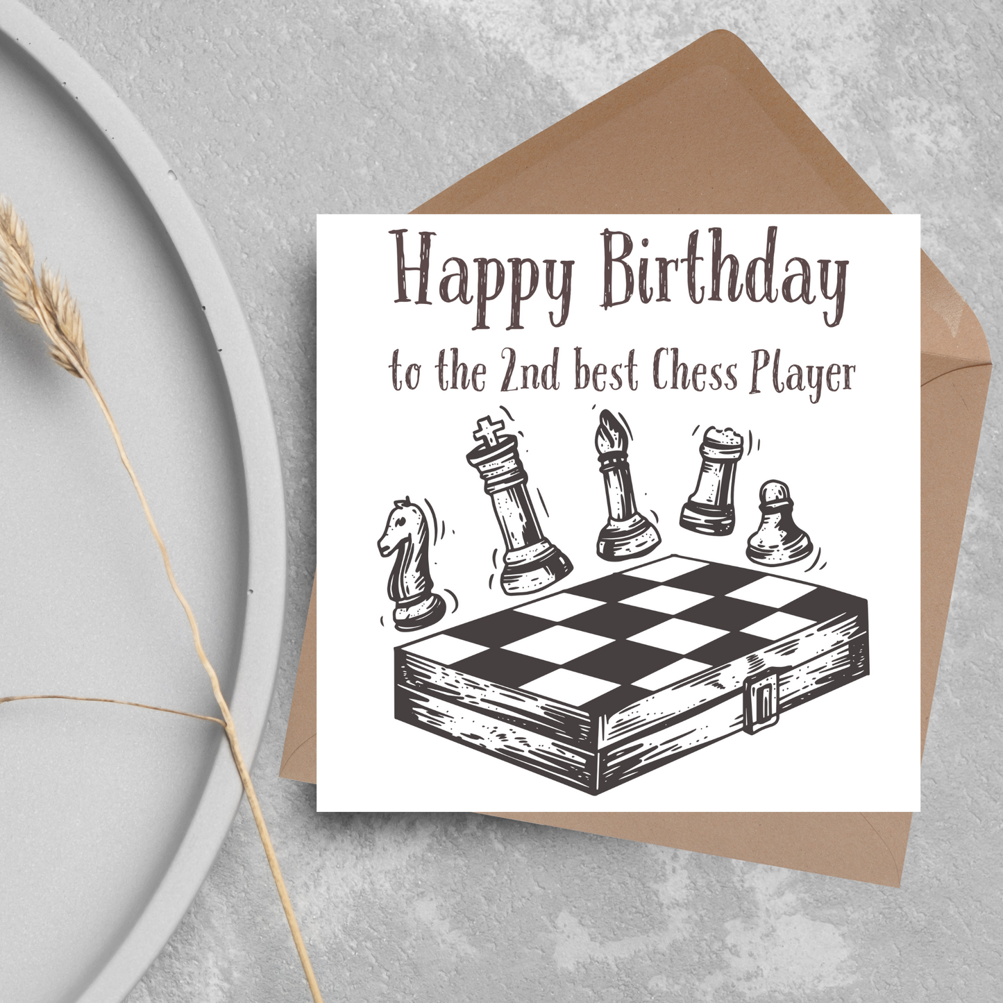 Chess Themed Birthday Card