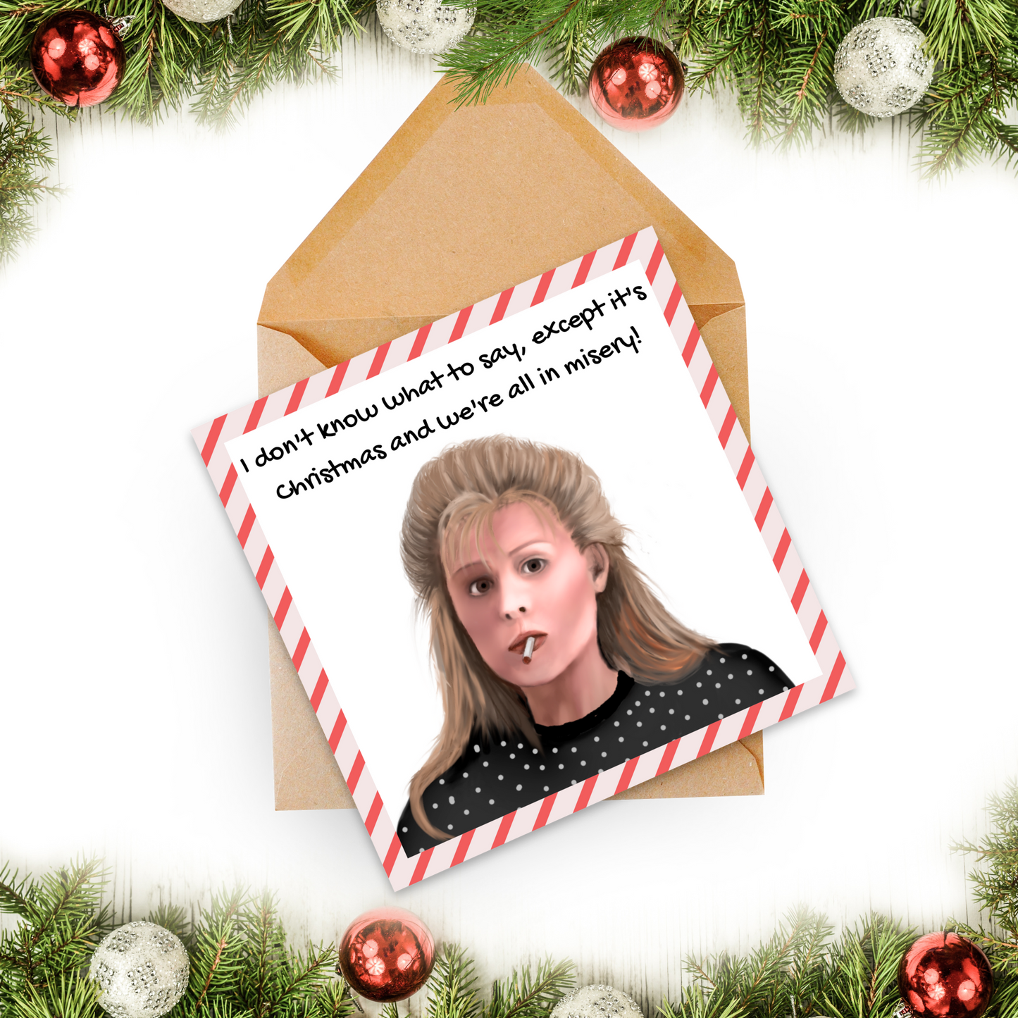 National Lampoons Christmas Vacation Card, Ellen Griswold, Christmas Card For Mum