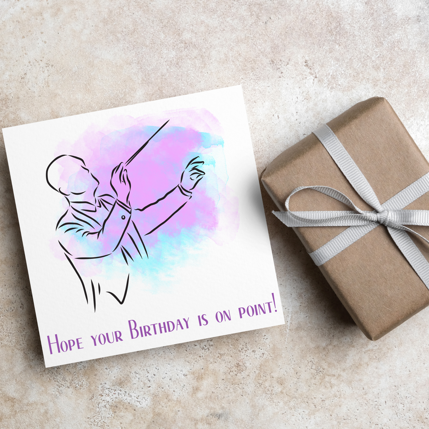 Conductor Birthday Card, Musician Card, Musical Instrument Card