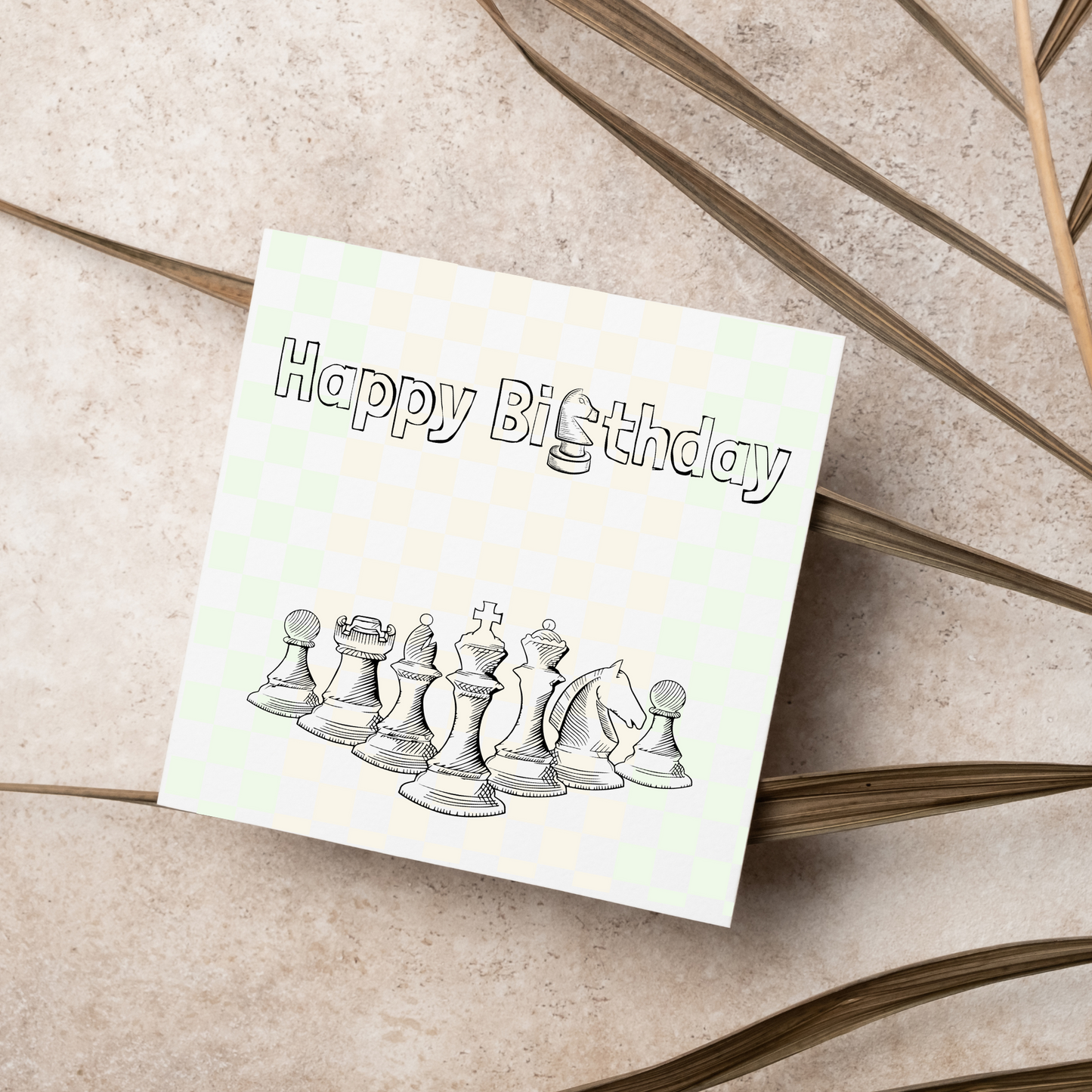 Chess Themed Birthday Card