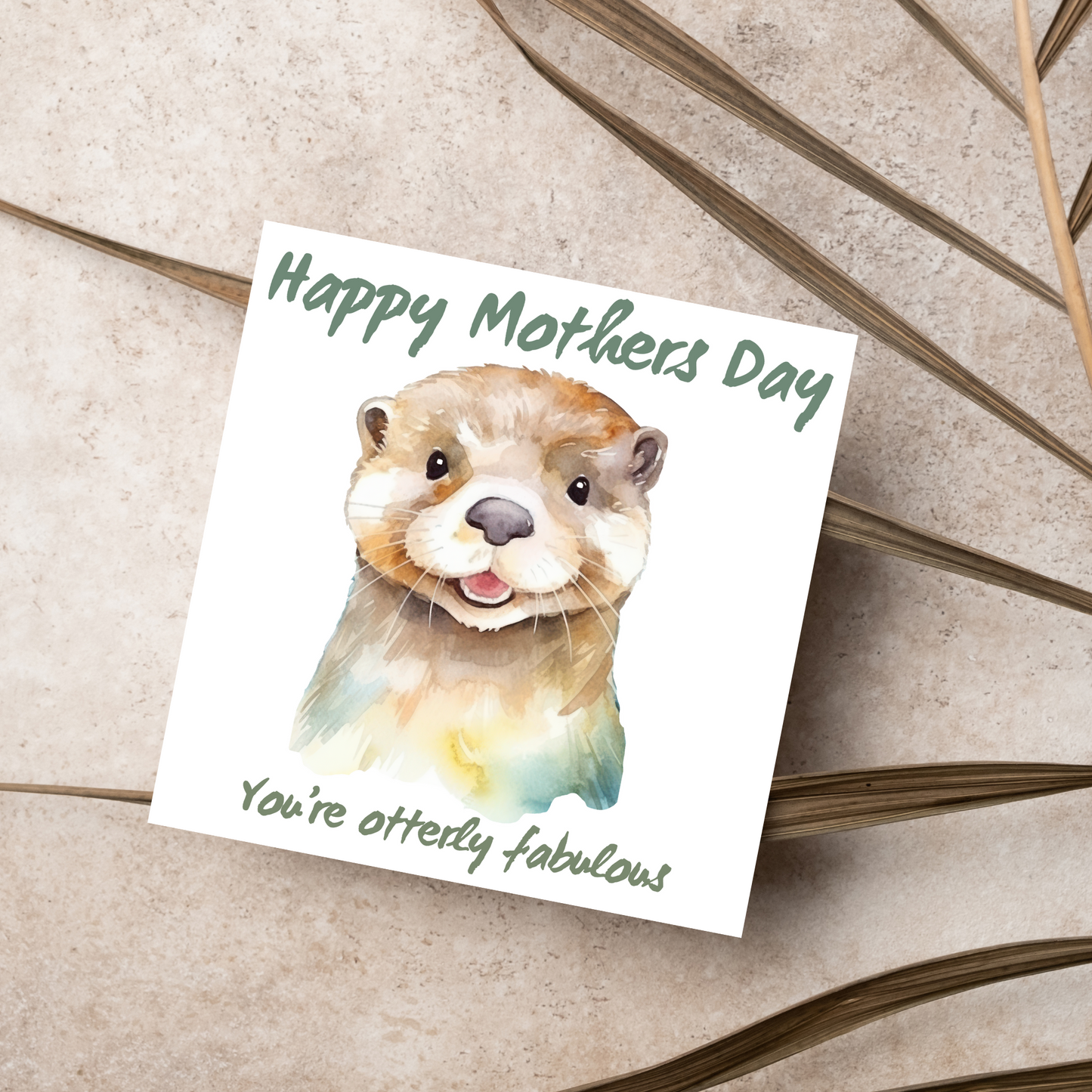 Otter Design Mothers Day Card