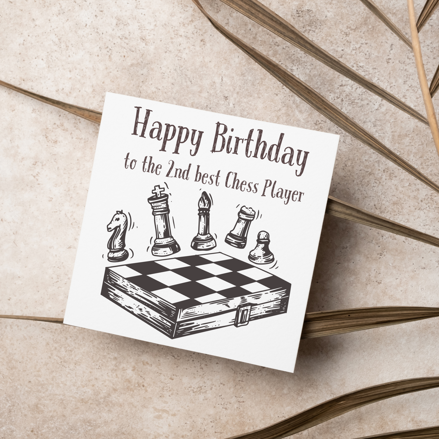 Chess Themed Birthday Card