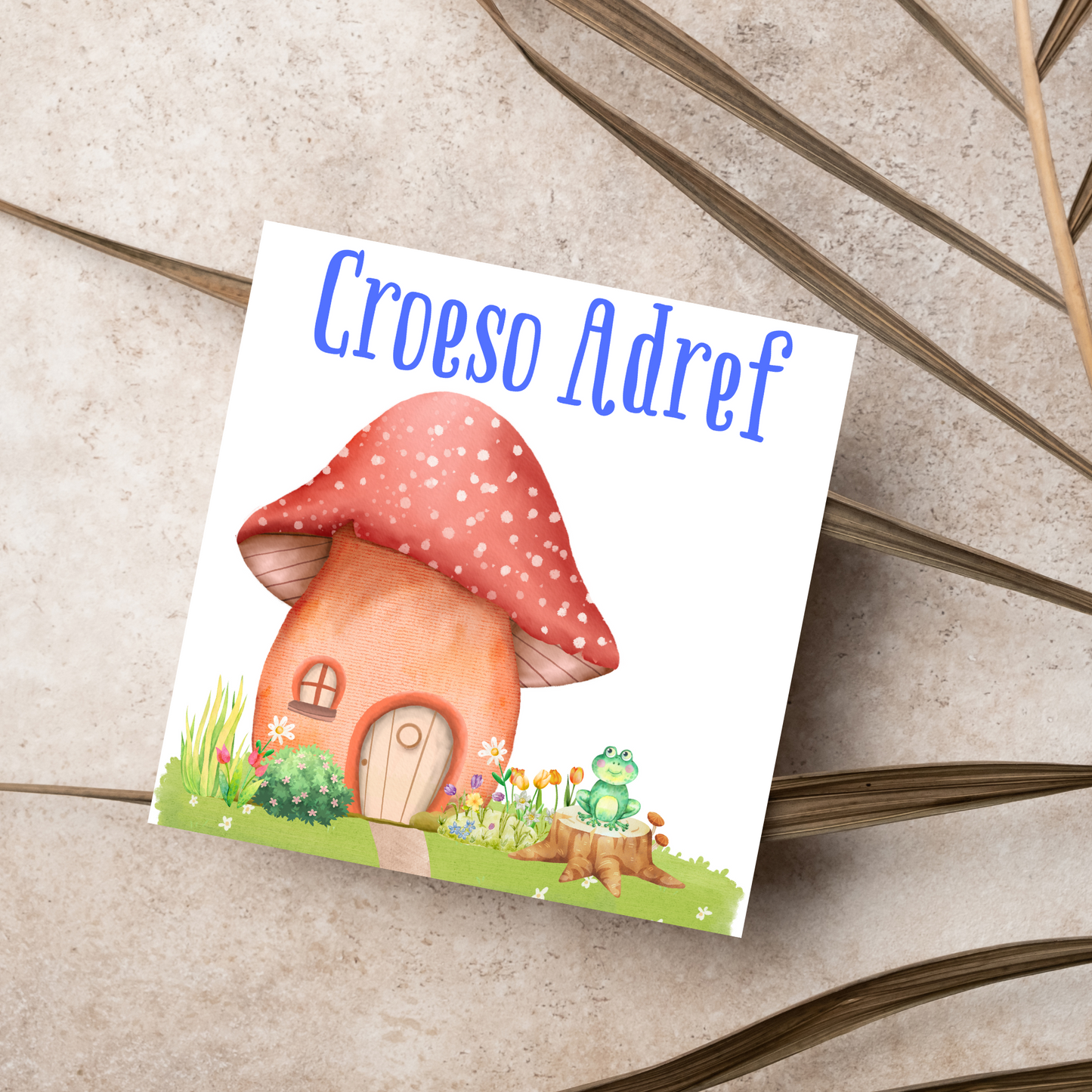 Welsh Language New Home Card, Croeso Adref, Welsh Housewarming Card
