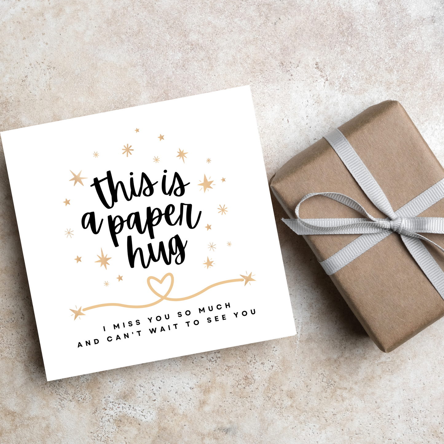 I Miss You Card, Card for Long Distance Friendship, Love Card, Best Friend Card