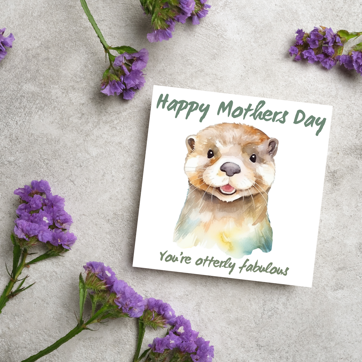 Otter Design Mothers Day Card