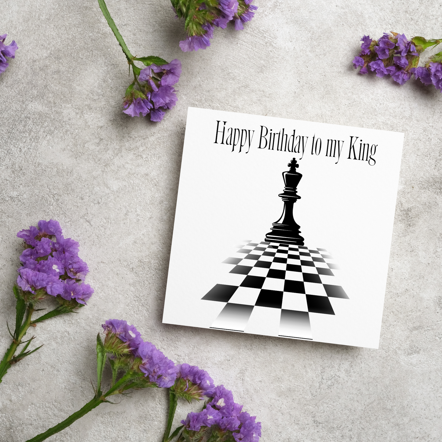 Chess Themed Birthday Card For Husband