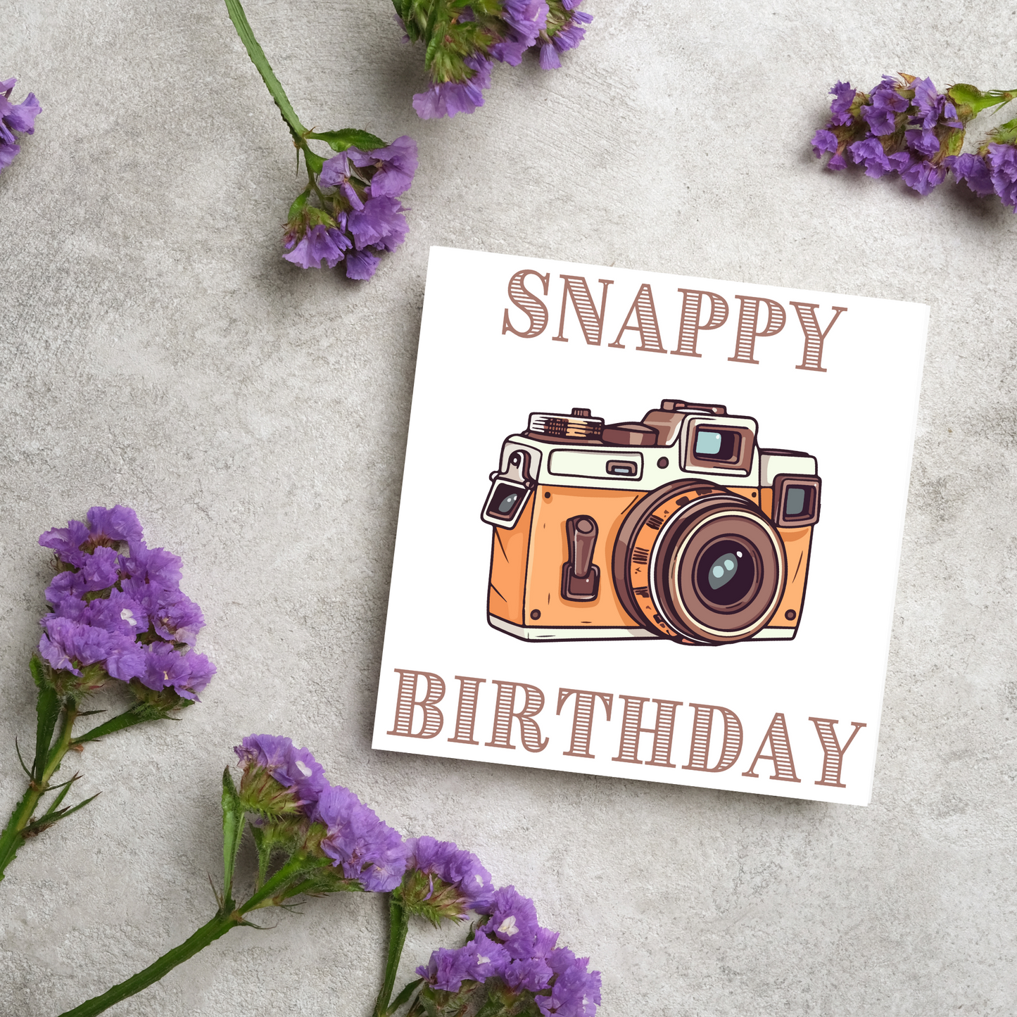 Camera Birthday Card, Photographer Card, Photography Birthday Card