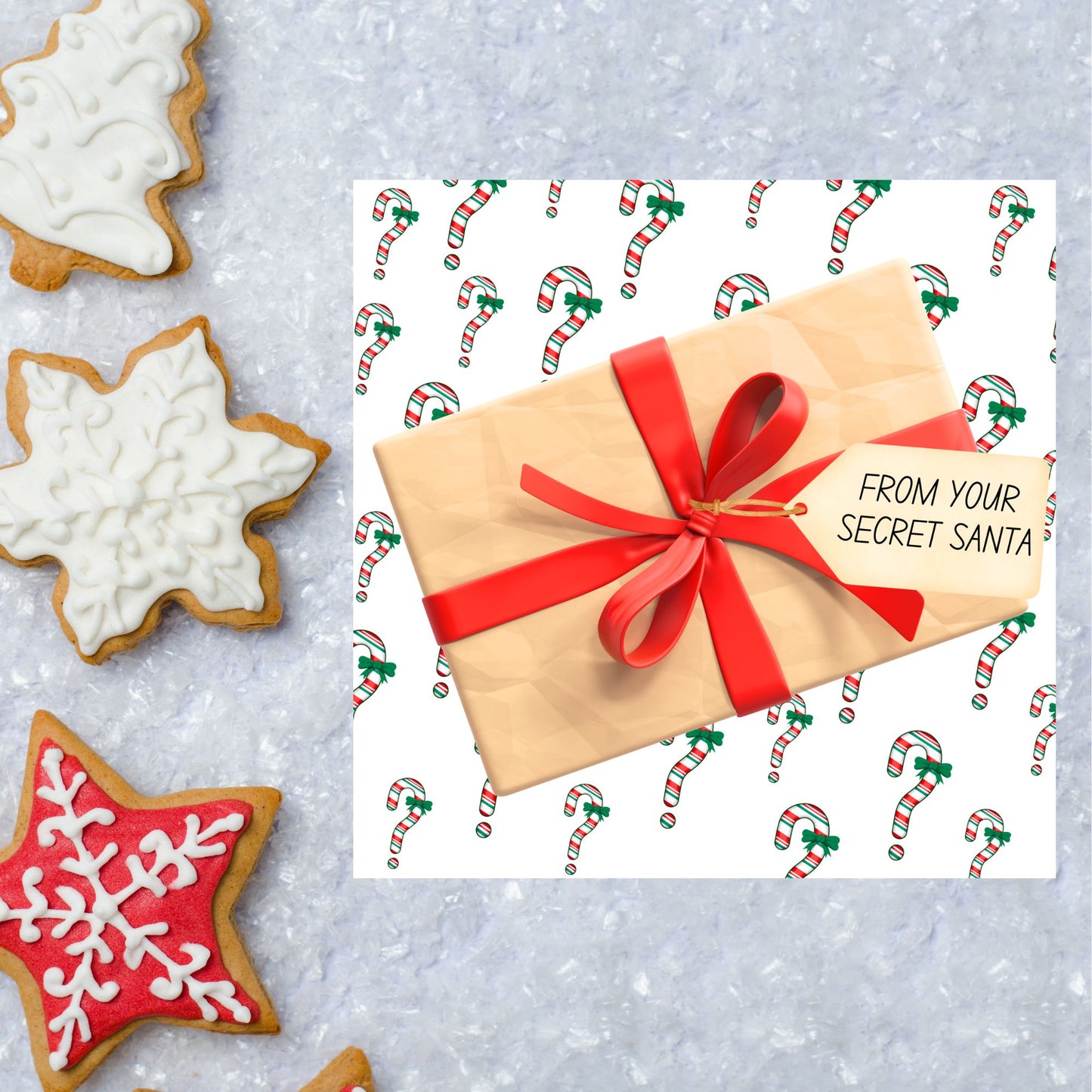 Secret Santa Christmas Card, Office Card, Work Card, Xmas Card, Co Worker Card