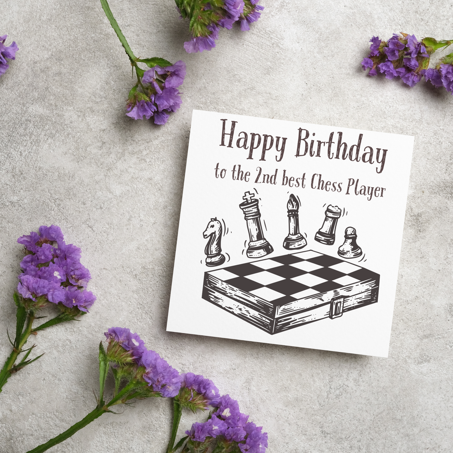 Chess Themed Birthday Card