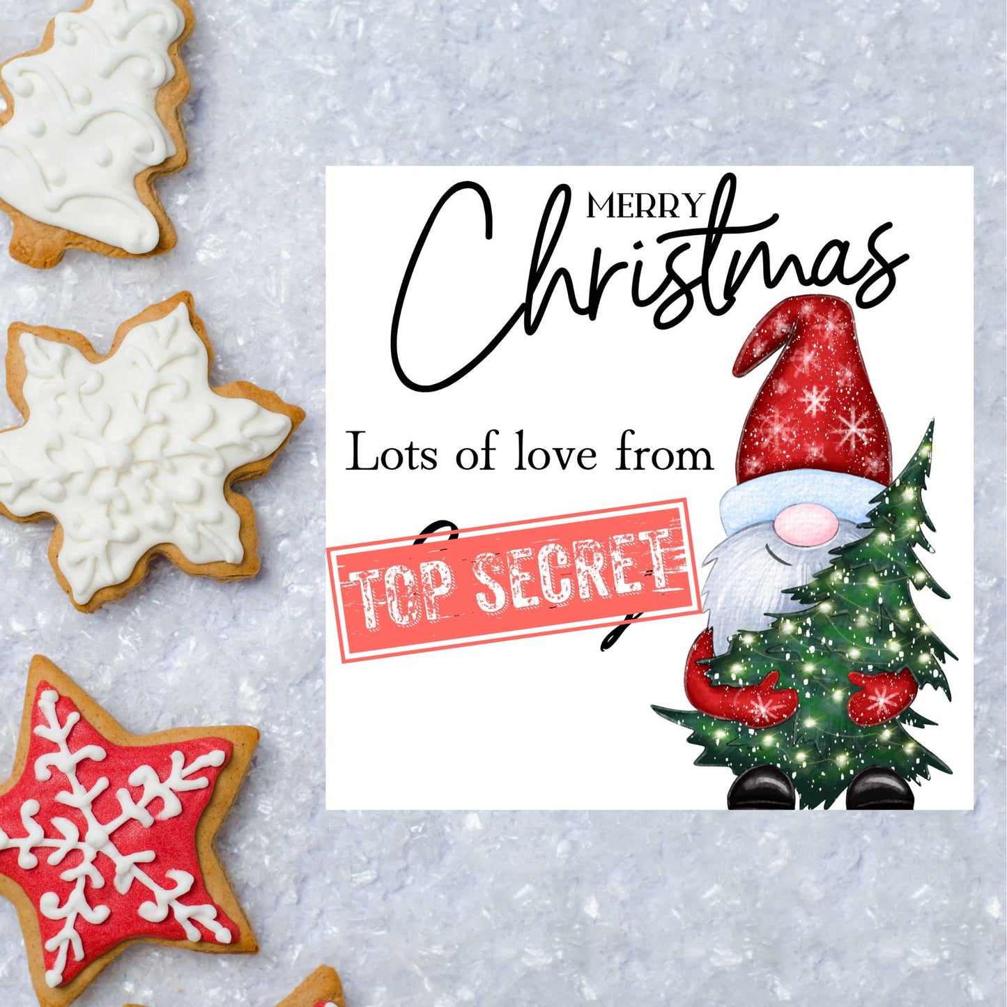 Secret Santa Christmas Card, Office Card, Work Card, Xmas Card, Co Worker Card