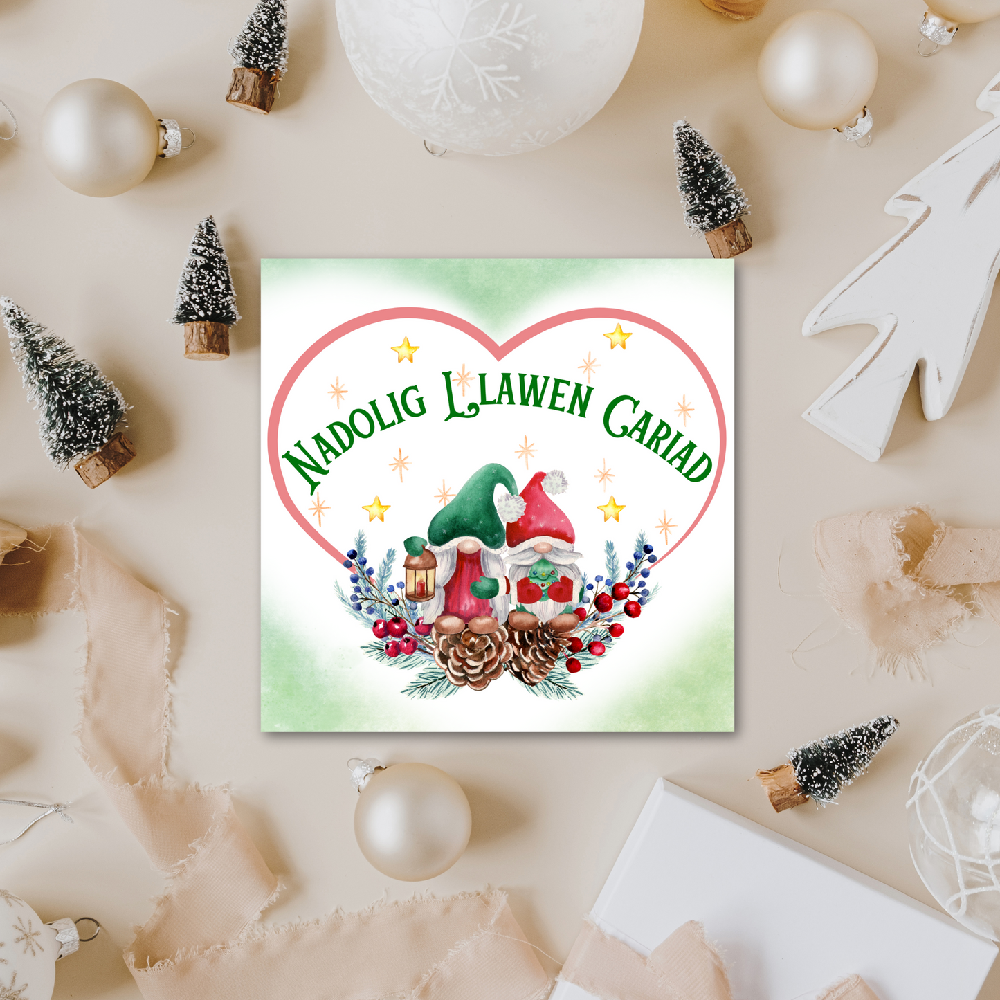Welsh Language Christmas Card, Welsh Christmas Card, Nadolig Llawen
