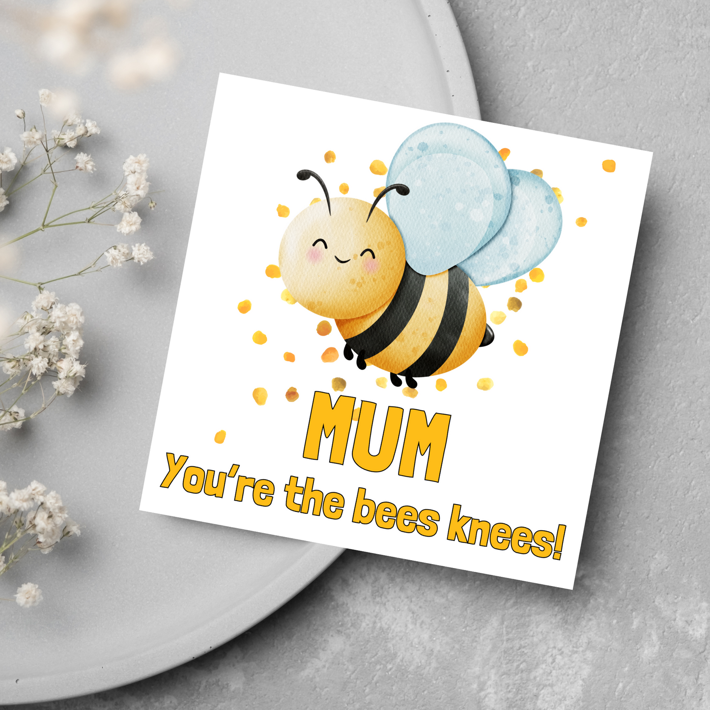 Cute Bee Mothers Day Card