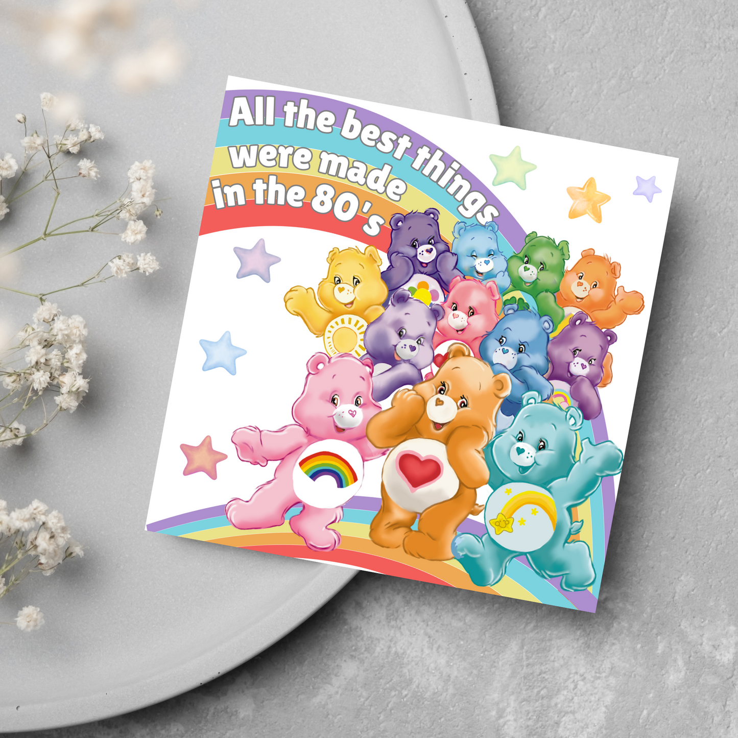 Care Bears 40th Birthday Card