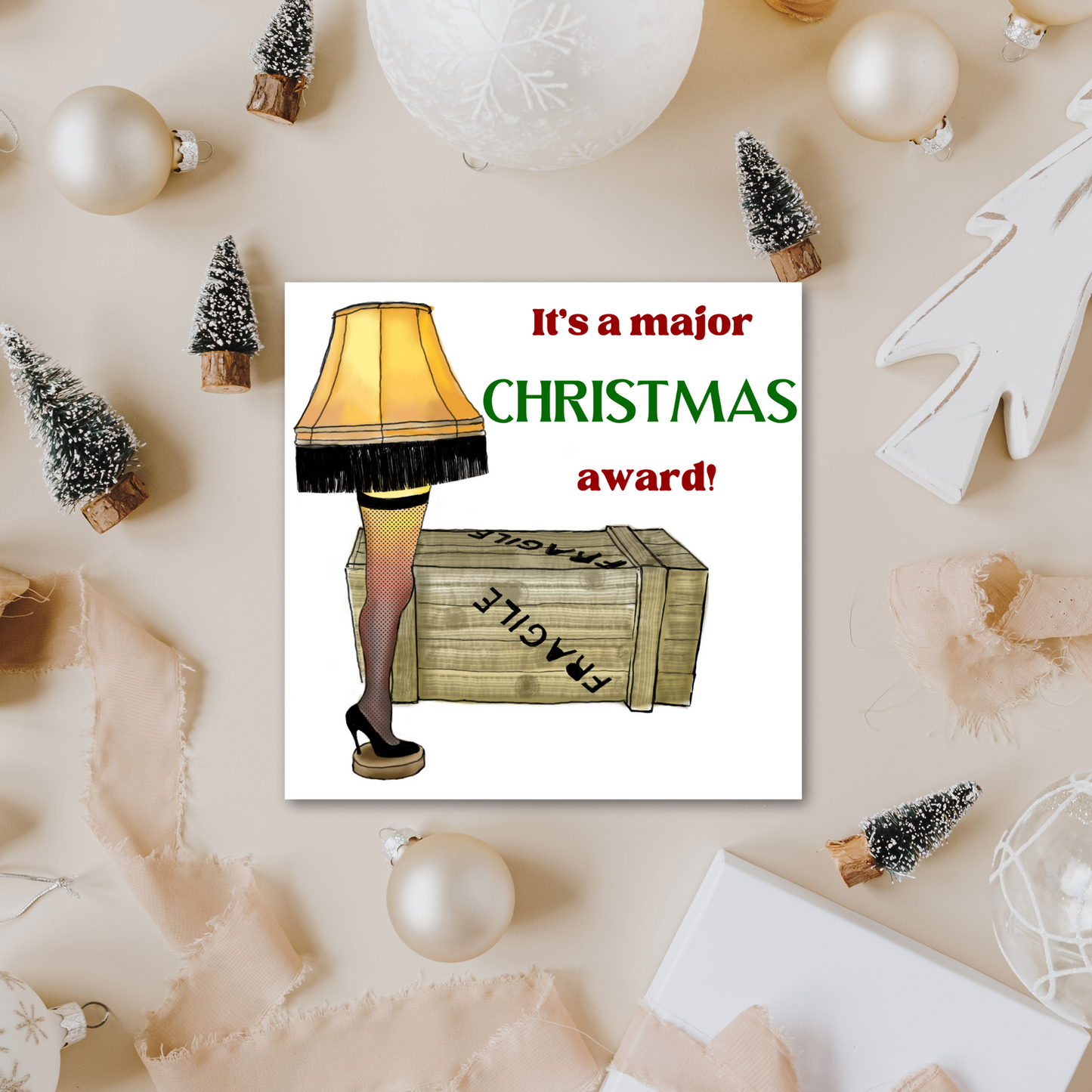 A Christmas Story Movie Card, 1980s Christmas Card, Christmas Movie Card, Notsalgia Card, Card for Brother, Card for Sister, Card for Uncle