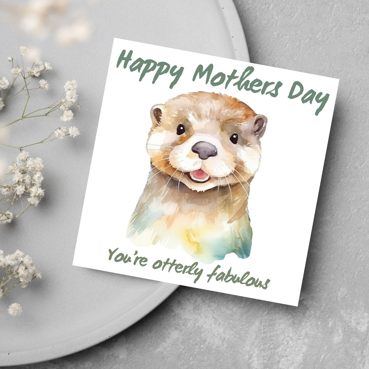 Otter Design Mothers Day Card