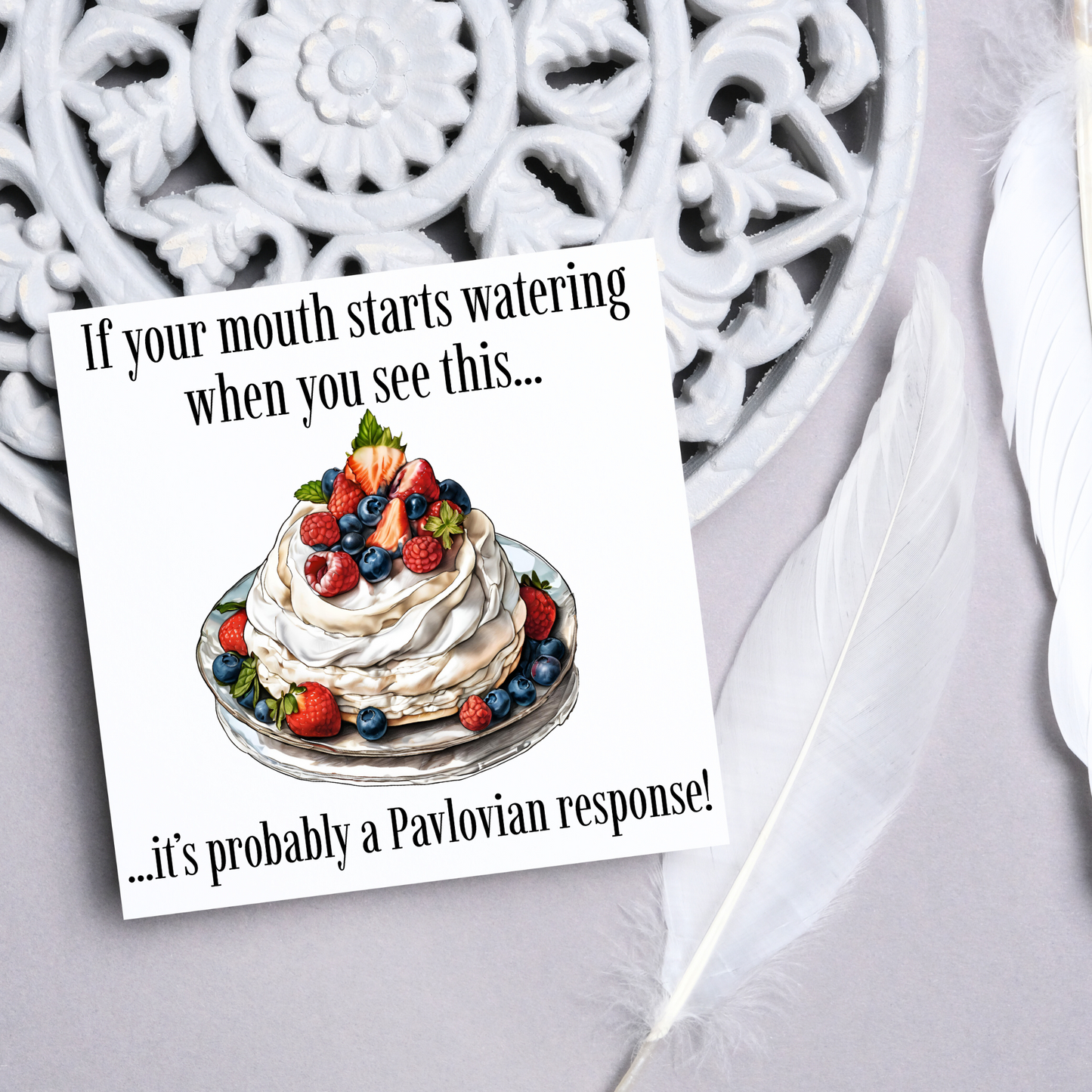 Psychology Pun Birthday Card, Funny Psychologist Card, Pavlov Card, Classic Joke Card, Funny Birthday Card for Psychologist