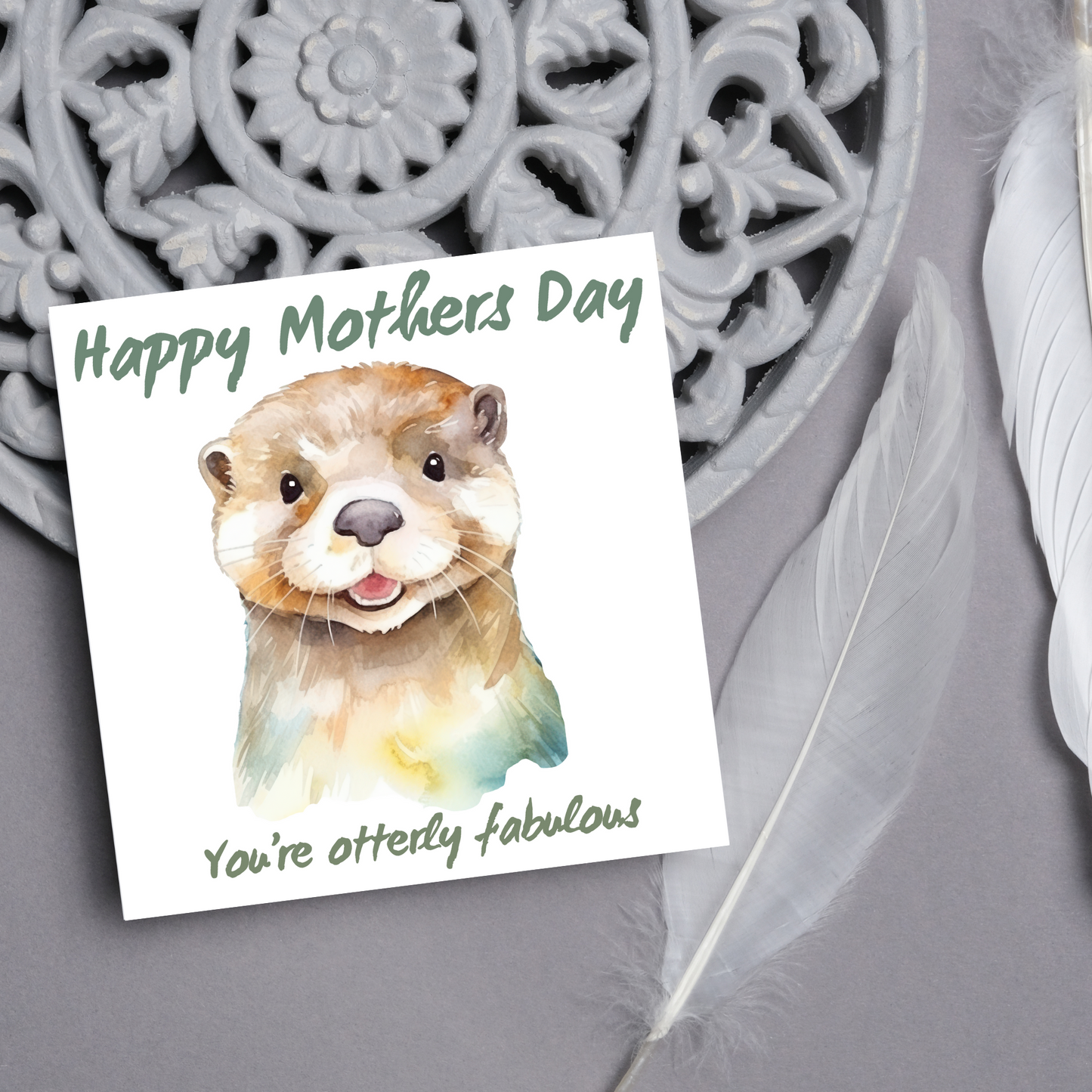 Otter Design Mothers Day Card