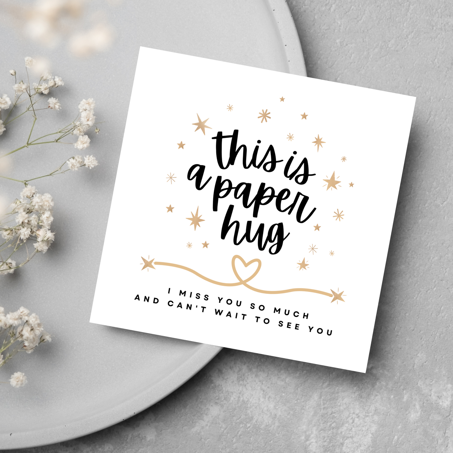 I Miss You Card, Card for Long Distance Friendship, Love Card, Best Friend Card