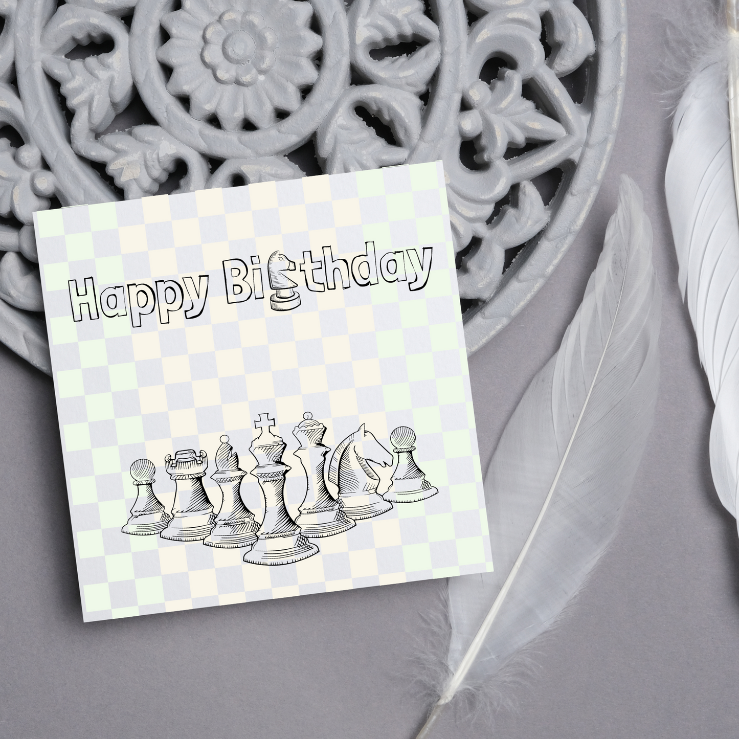 Chess Themed Birthday Card