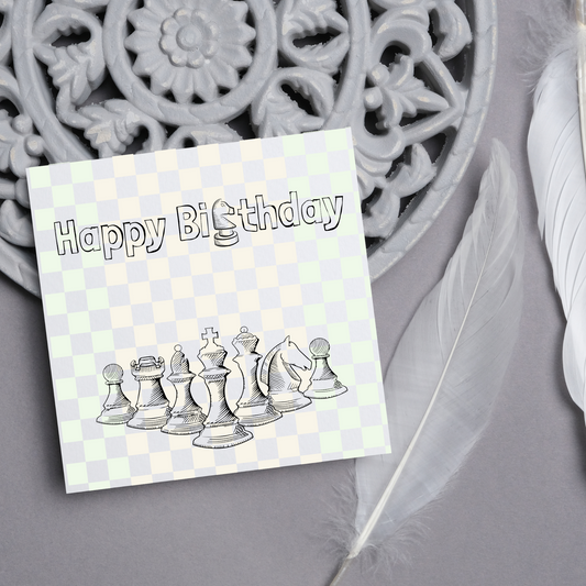 Chess Themed Birthday Card