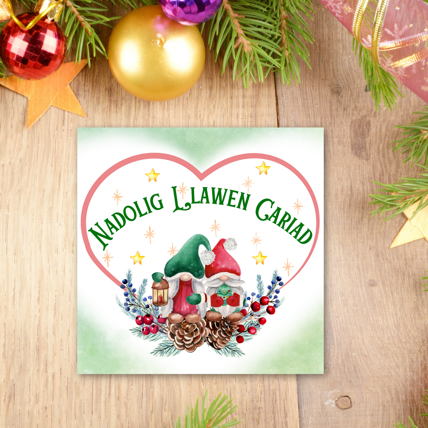 Welsh Language Christmas Card, Welsh Christmas Card, Nadolig Llawen