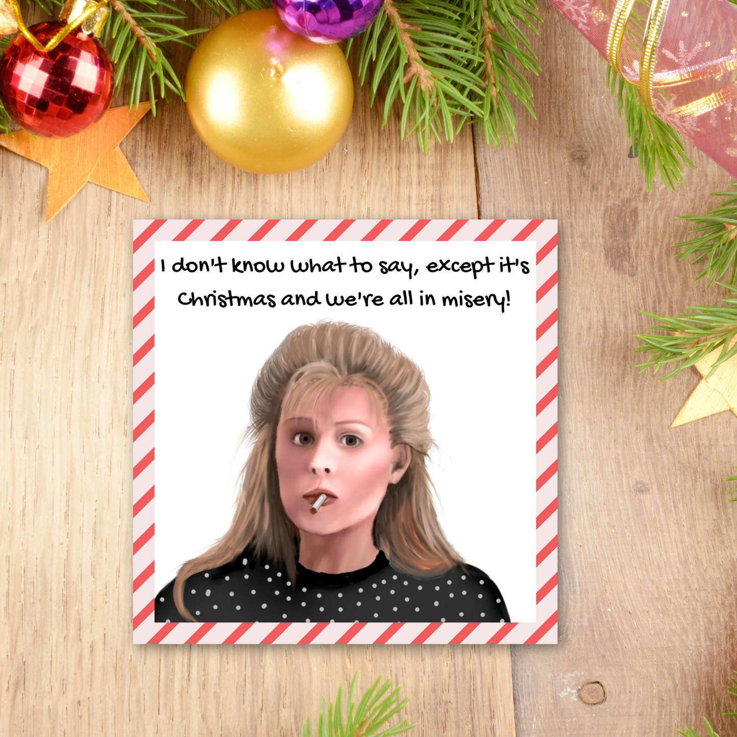 National Lampoons Christmas Vacation Card, Ellen Griswold, Christmas Card For Mum