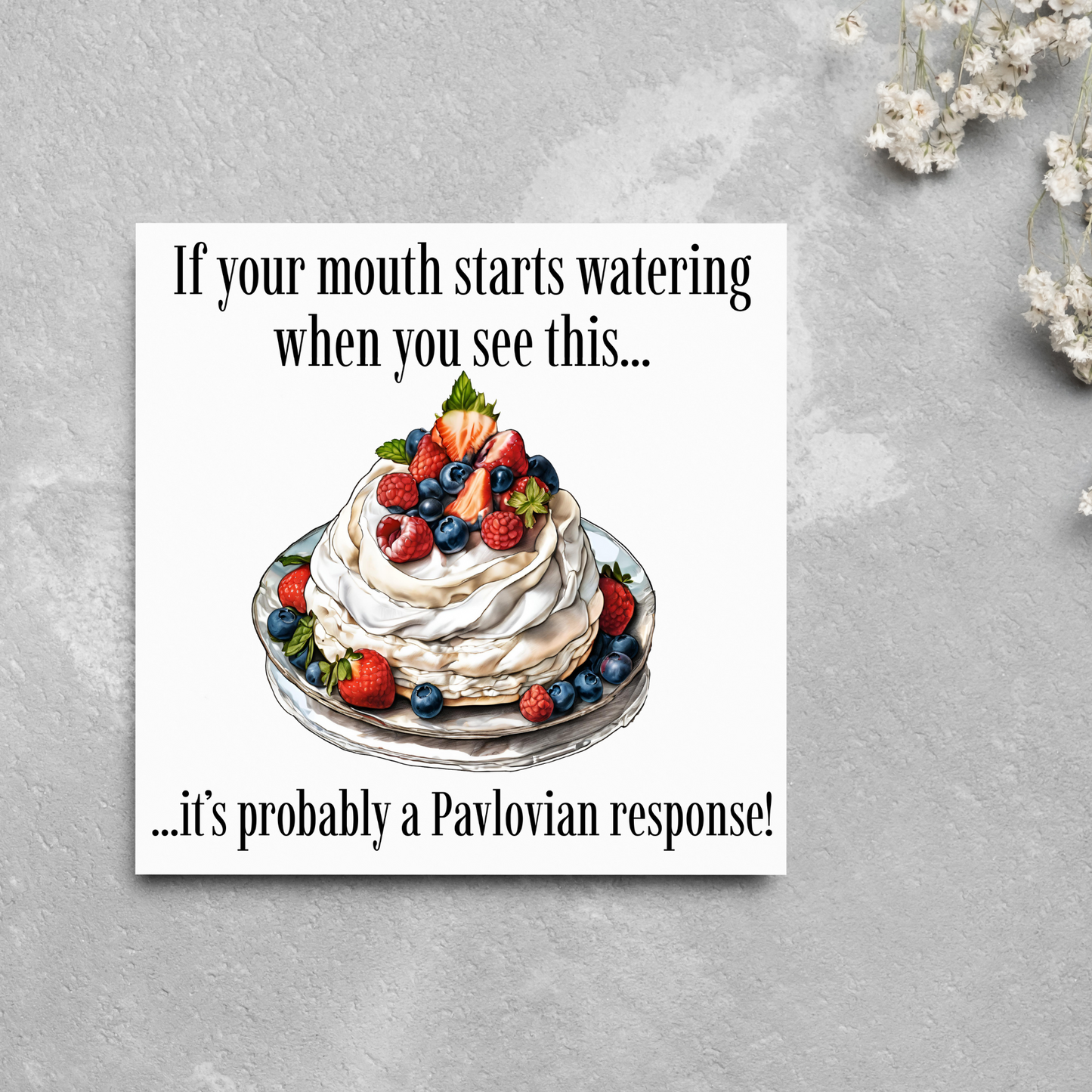Psychology Pun Birthday Card, Funny Psychologist Card, Pavlov Card, Classic Joke Card, Funny Birthday Card for Psychologist