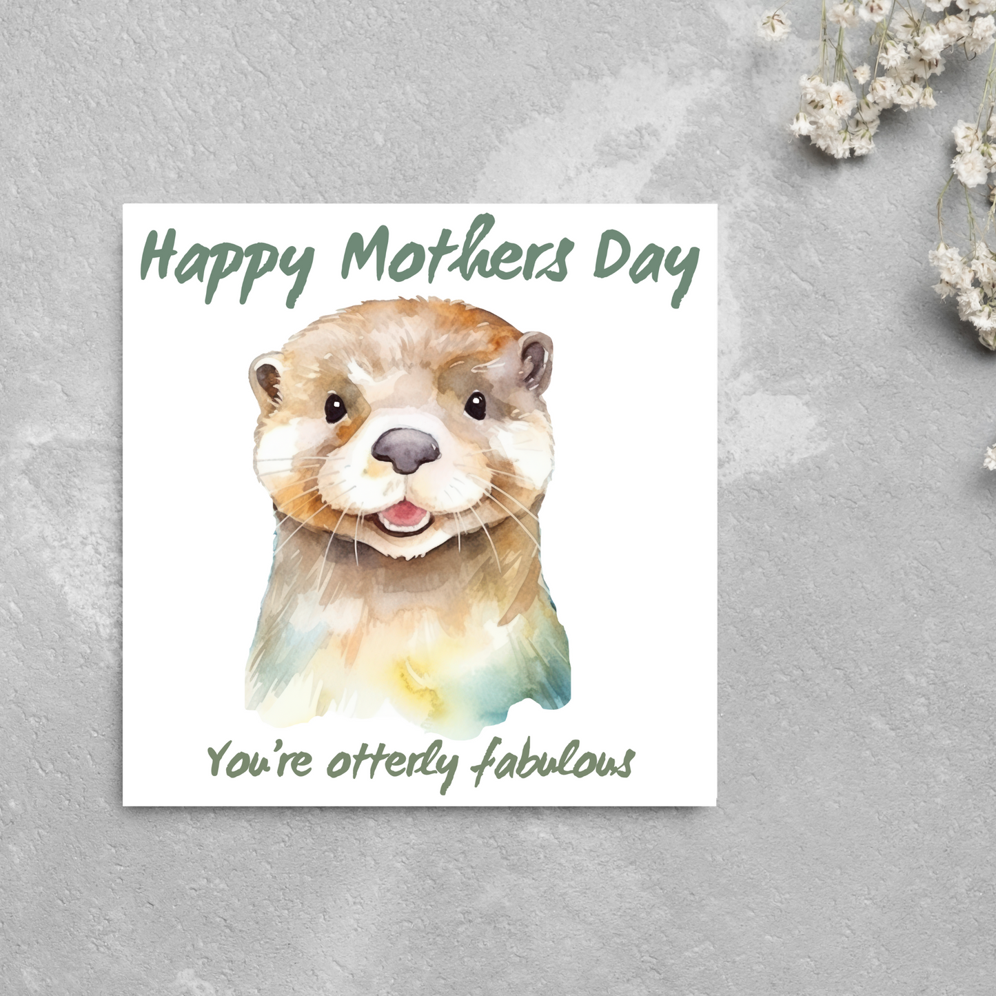 Otter Design Mothers Day Card