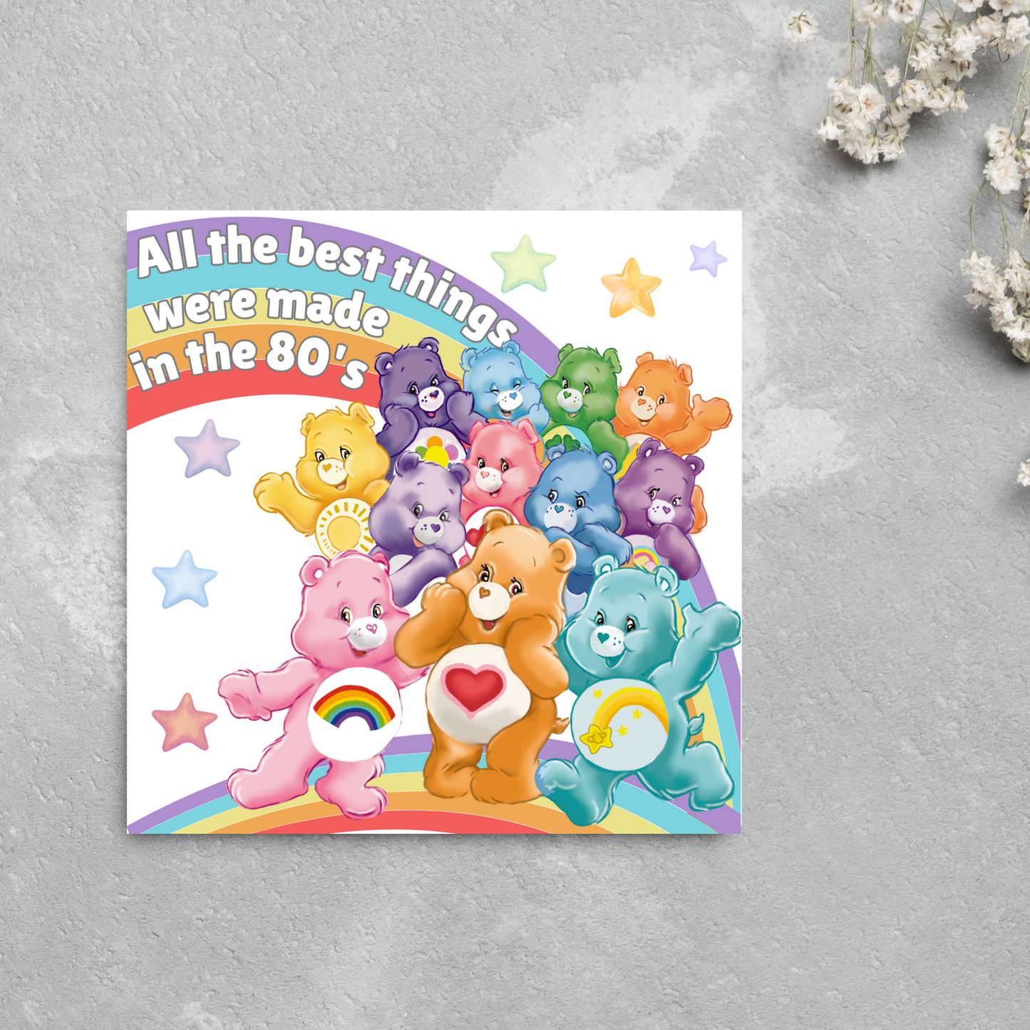 Care Bears 40th Birthday Card