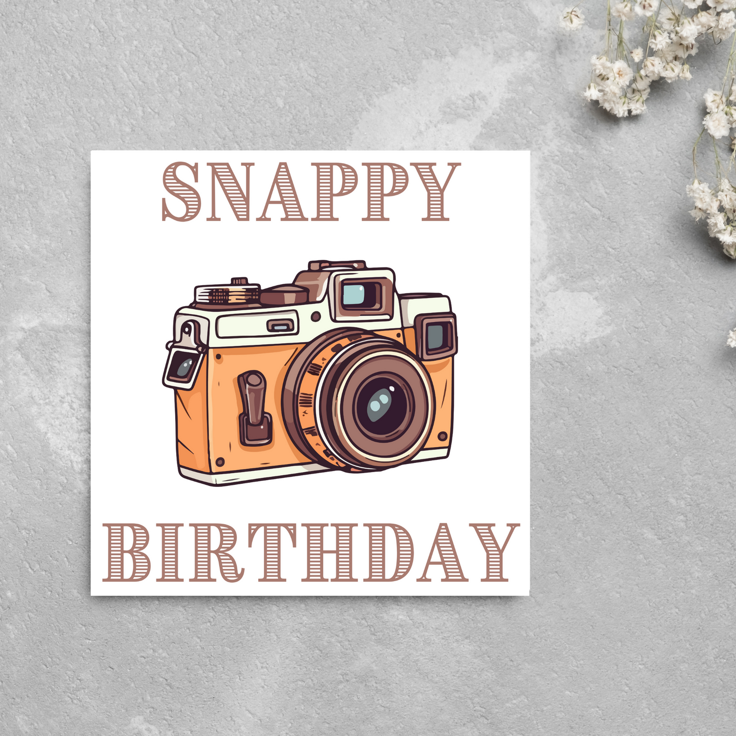 Camera Birthday Card, Photographer Card, Photography Birthday Card