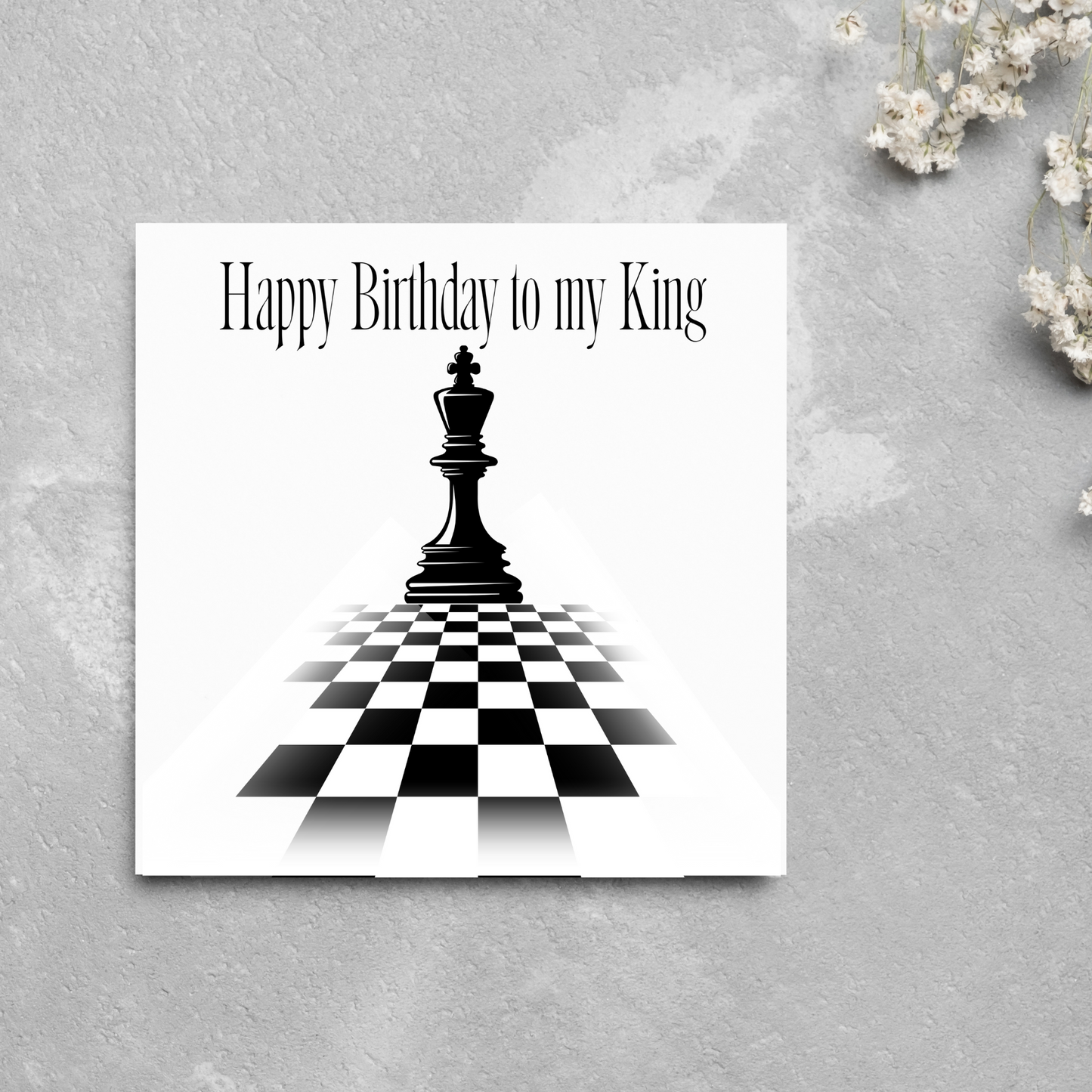 Chess Themed Birthday Card For Husband