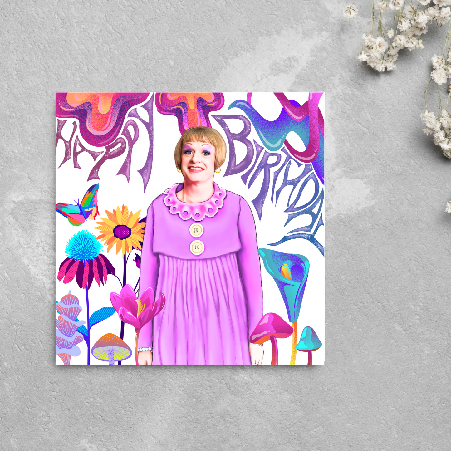 Grayson Perry Birthday Card, Art Card, Grayson Perrys Art Club, Surrealist Birthday Card