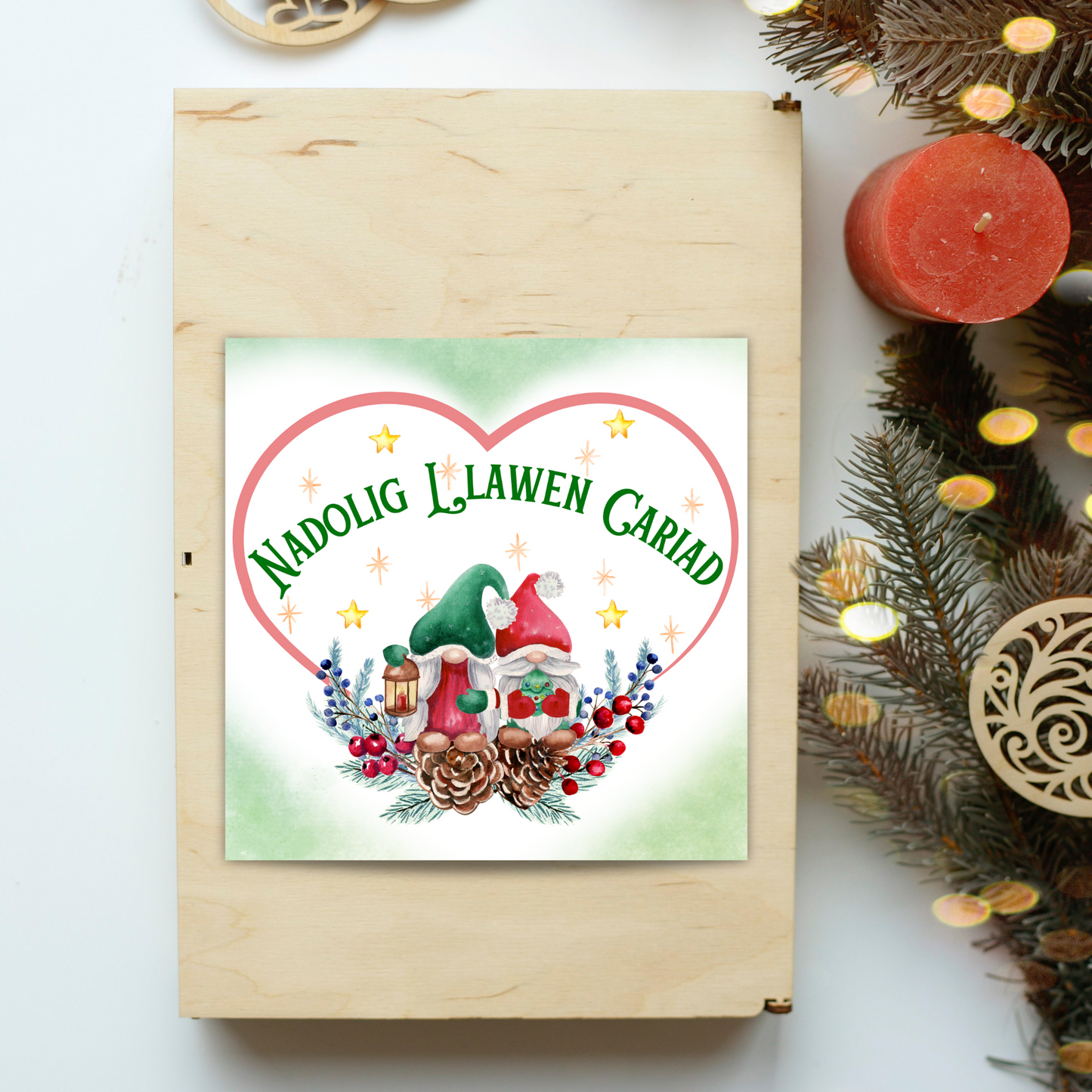 Welsh Language Christmas Card, Welsh Christmas Card, Nadolig Llawen