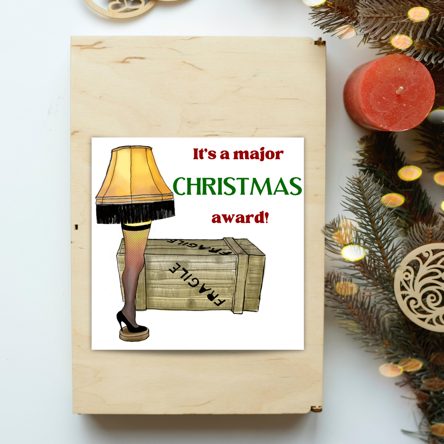 A Christmas Story Movie Card, 1980s Christmas Card, Christmas Movie Card, Notsalgia Card, Card for Brother, Card for Sister, Card for Uncle