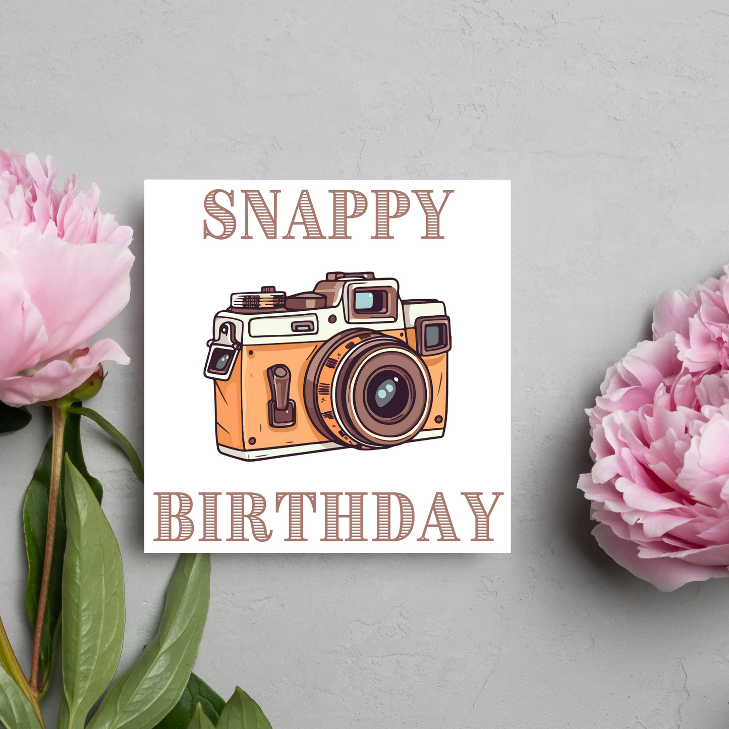 Camera Birthday Card, Photographer Card, Photography Birthday Card