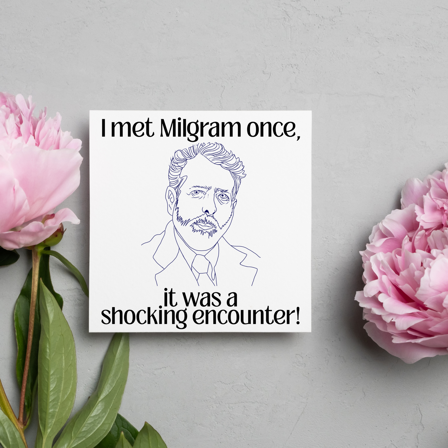 Psychology Pun Birthday Card, Funny Behavioural Psychology Card, Milgram Card