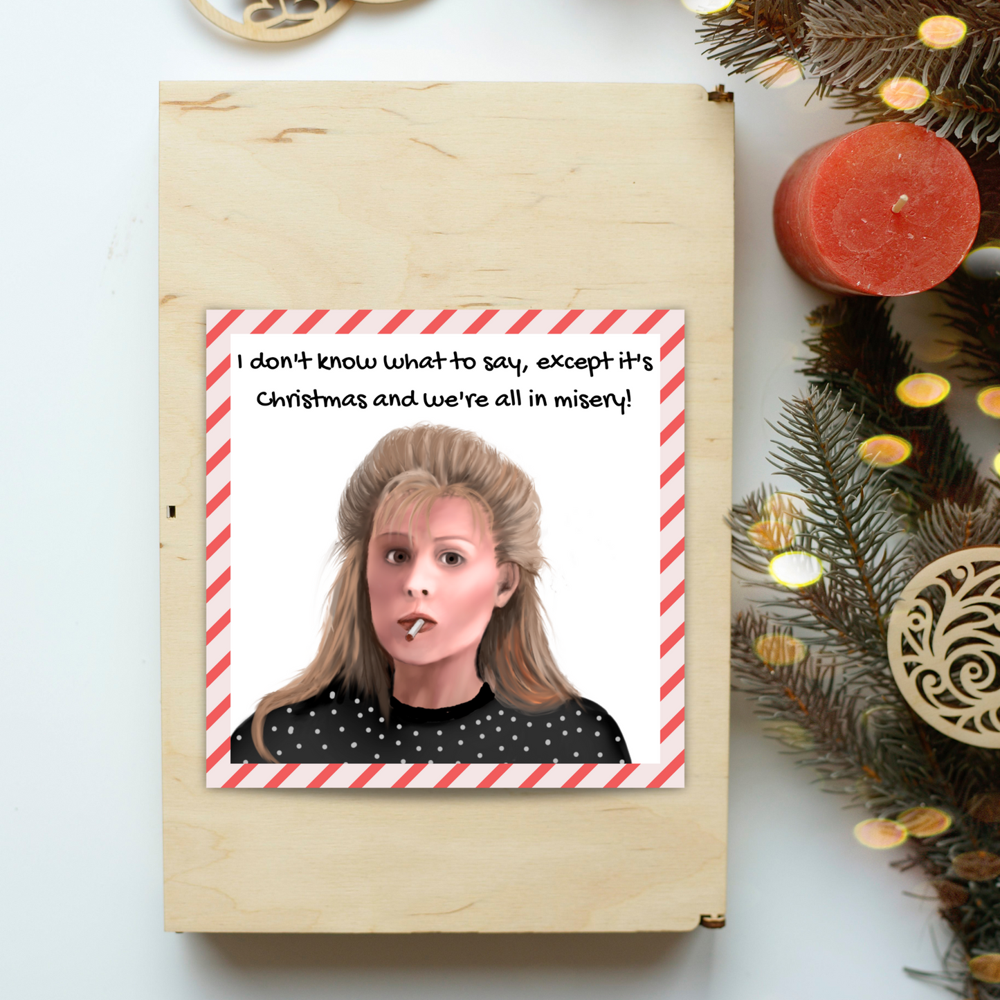 National Lampoons Christmas Vacation Card, Ellen Griswold, Christmas Card For Mum
