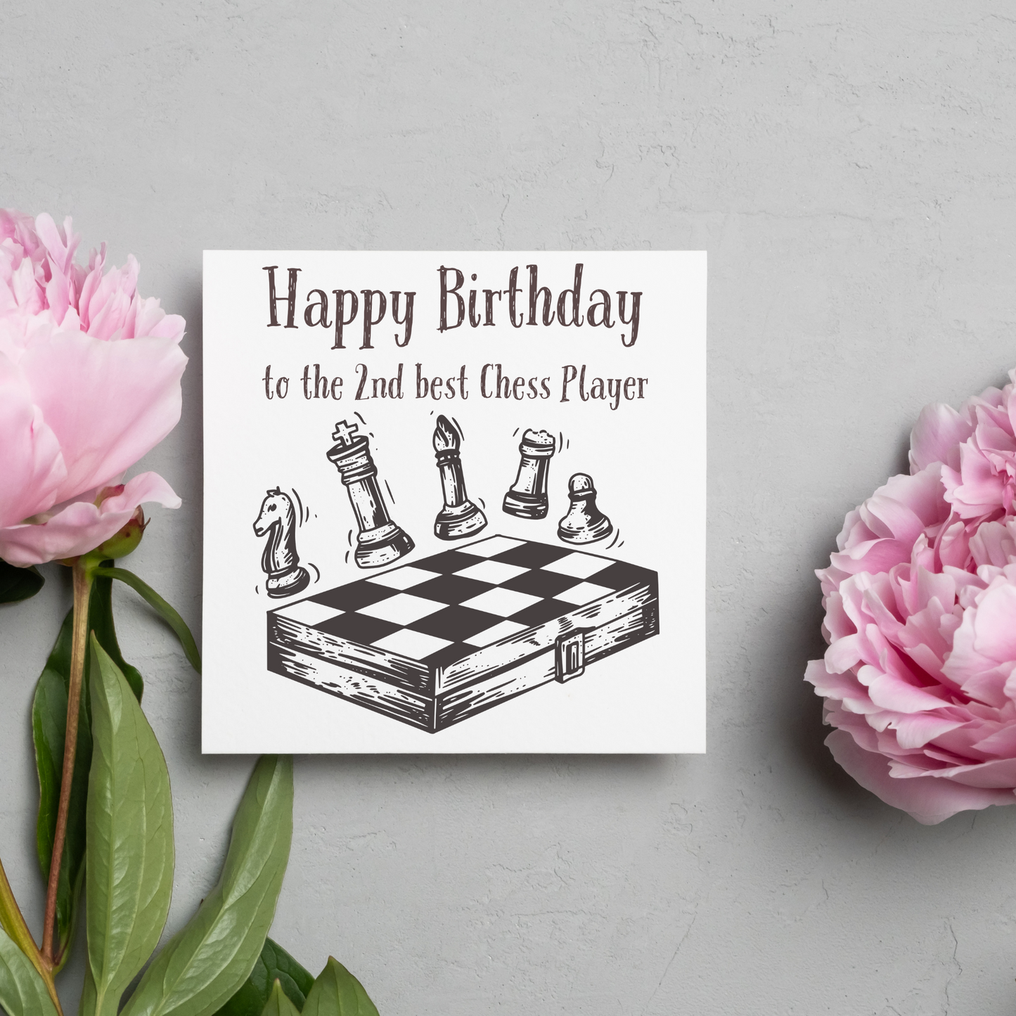 Chess Themed Birthday Card