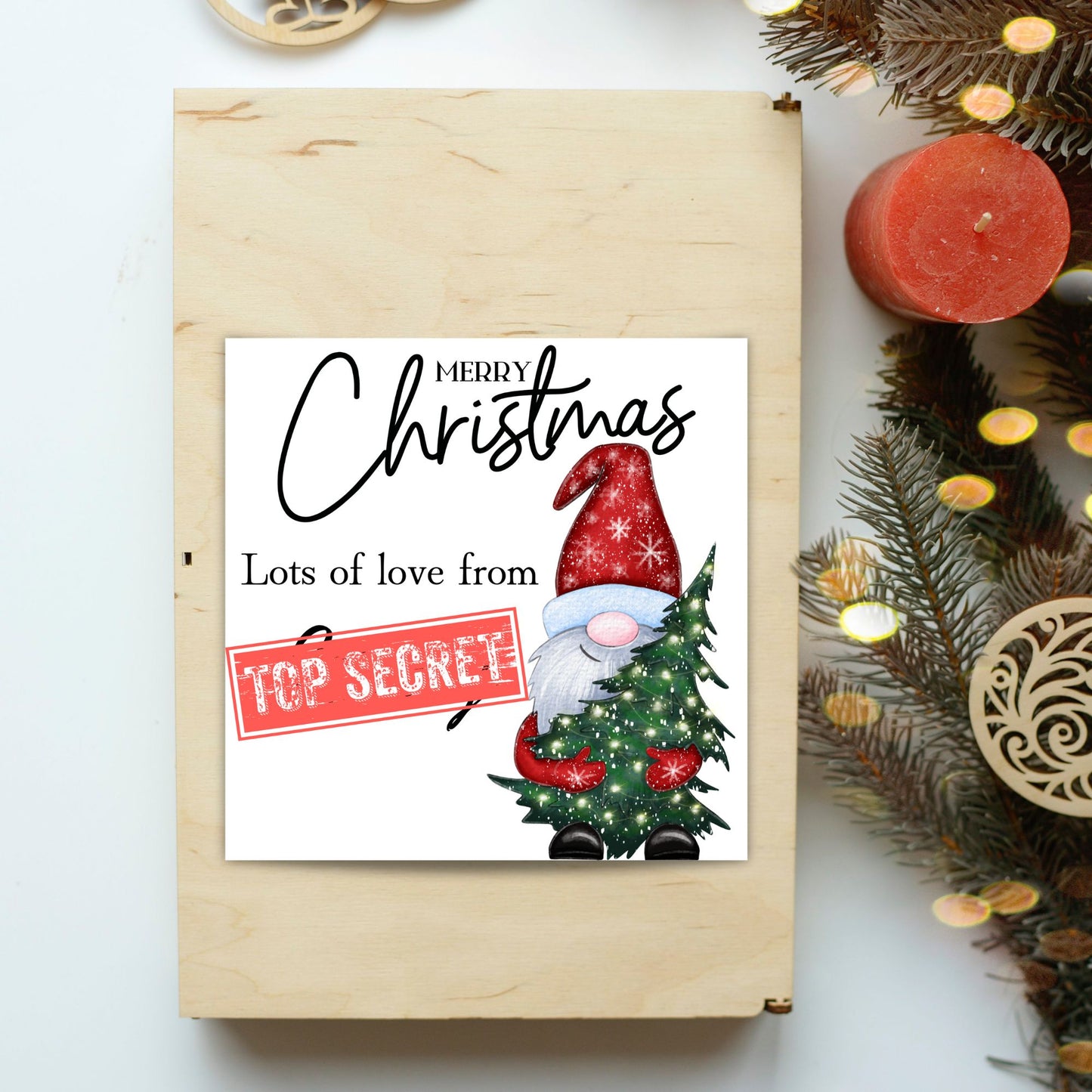Secret Santa Christmas Card, Office Card, Work Card, Xmas Card, Co Worker Card