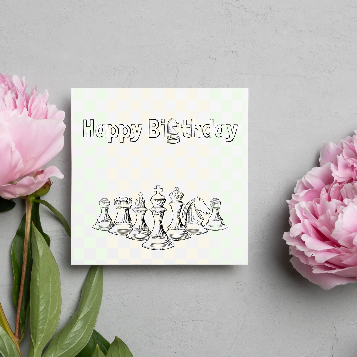 Chess Themed Birthday Card