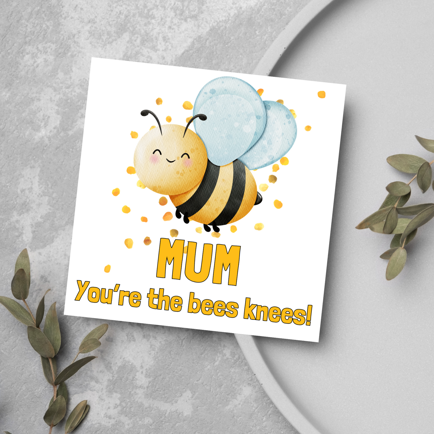 Cute Bee Mothers Day Card