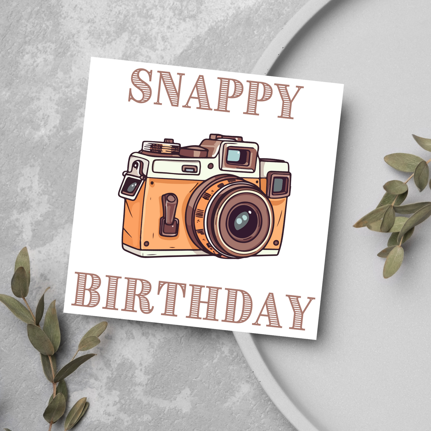 Camera Birthday Card, Photographer Card, Photography Birthday Card