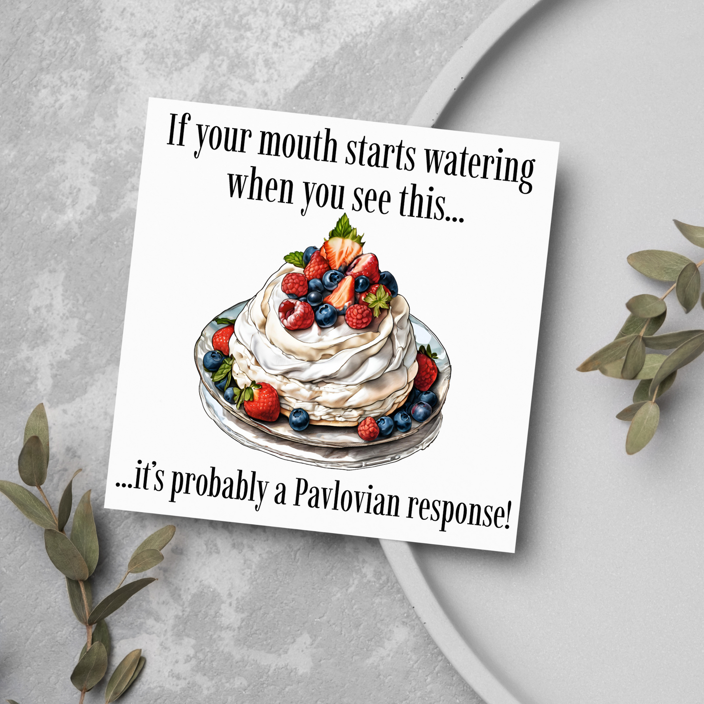 Psychology Pun Birthday Card, Funny Psychologist Card, Pavlov Card, Classic Joke Card, Funny Birthday Card for Psychologist